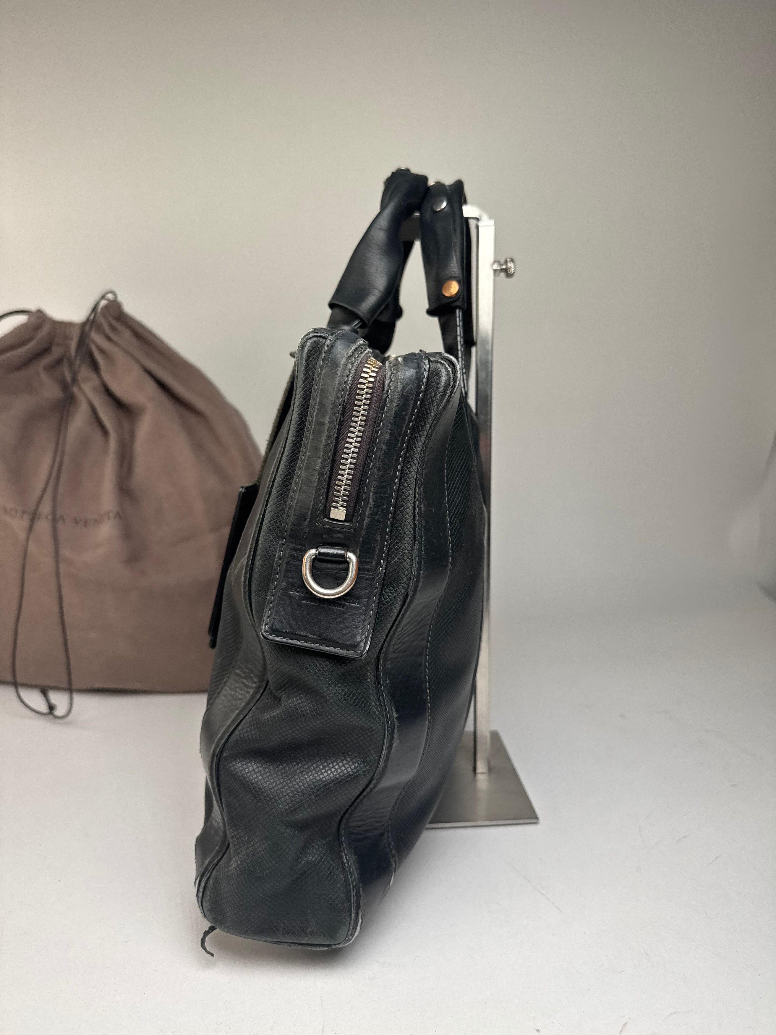 Bottega Veneta Perforated Leather Large Tote Bag Black Size ONE SIZE - 8 Thumbnail