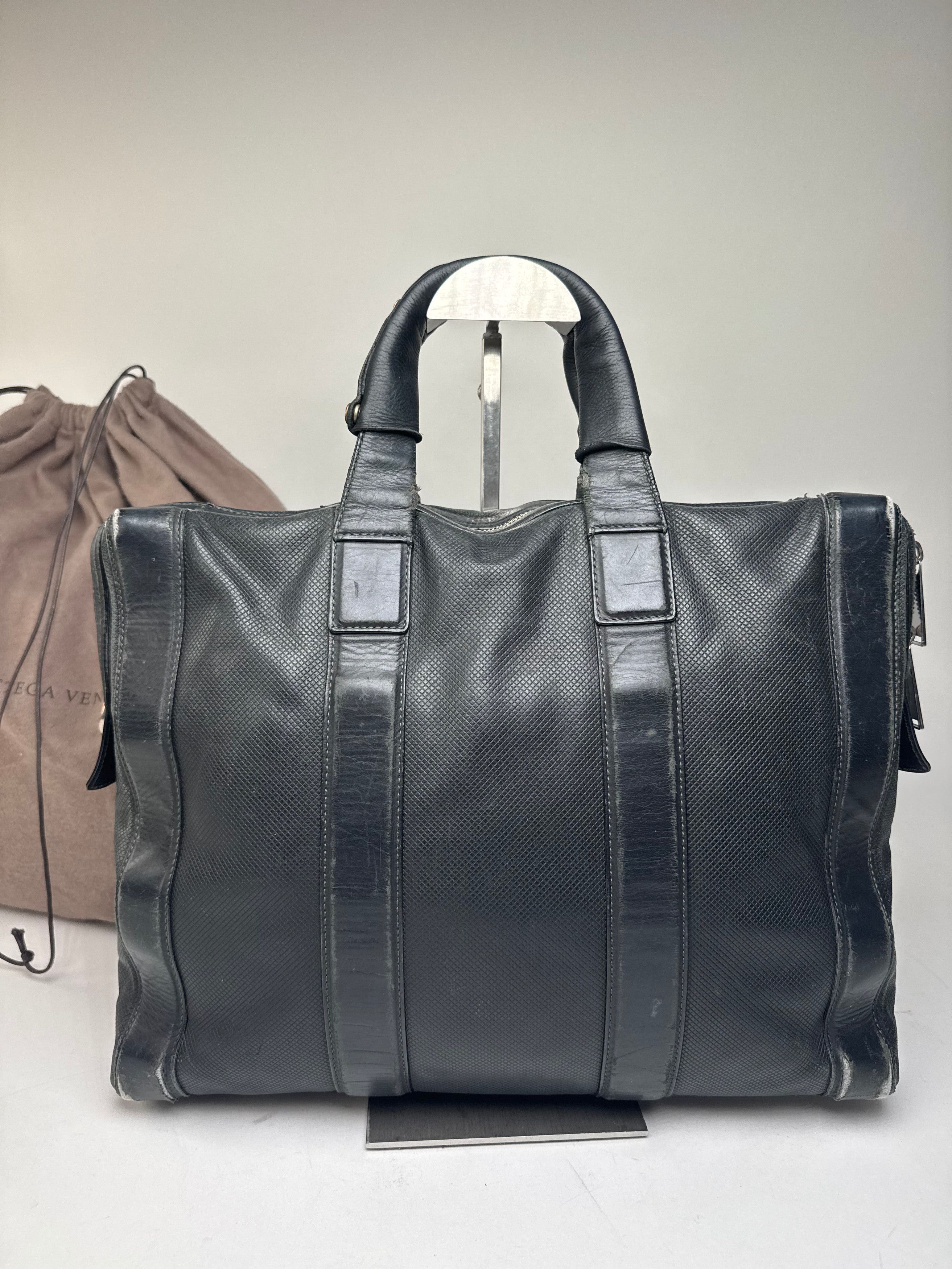 Bottega Veneta Perforated Leather Large Tote Bag Black Size ONE SIZE - 13 Thumbnail