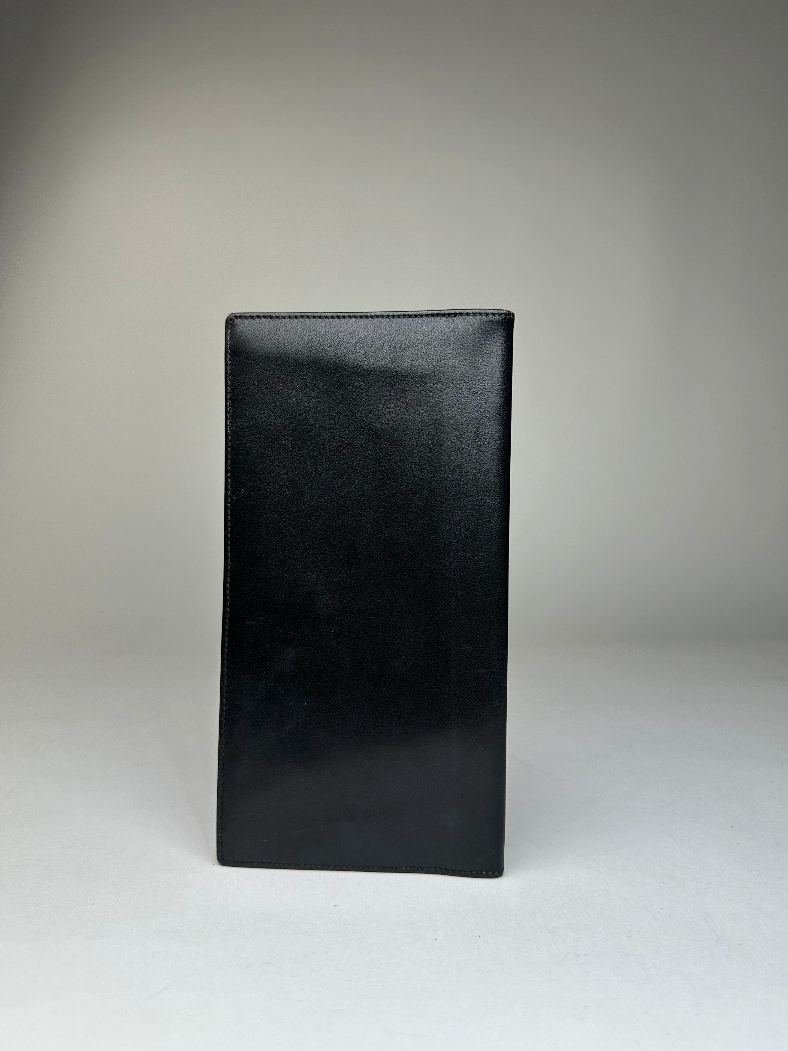 Givenchy Vintage 4G Logo Leather Long Wallet Black Size ONE SIZE - 3 Thumbnail
