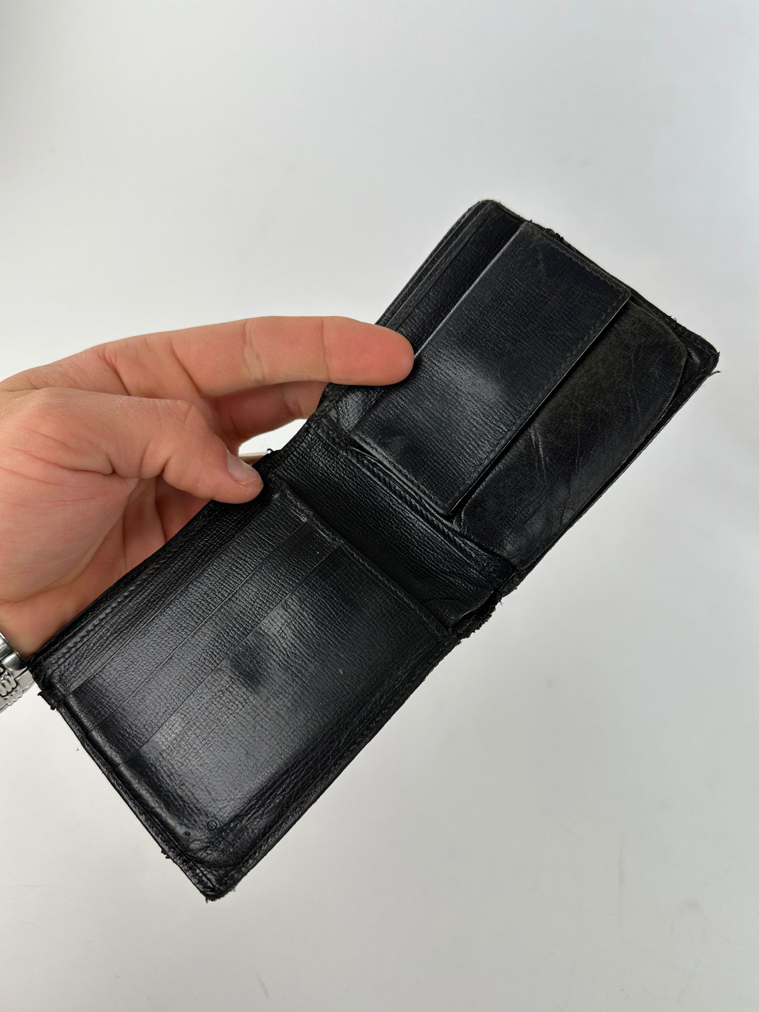 Gucci Vintage Leather Bifold Wallet Black Size ONE SIZE - 3 Thumbnail