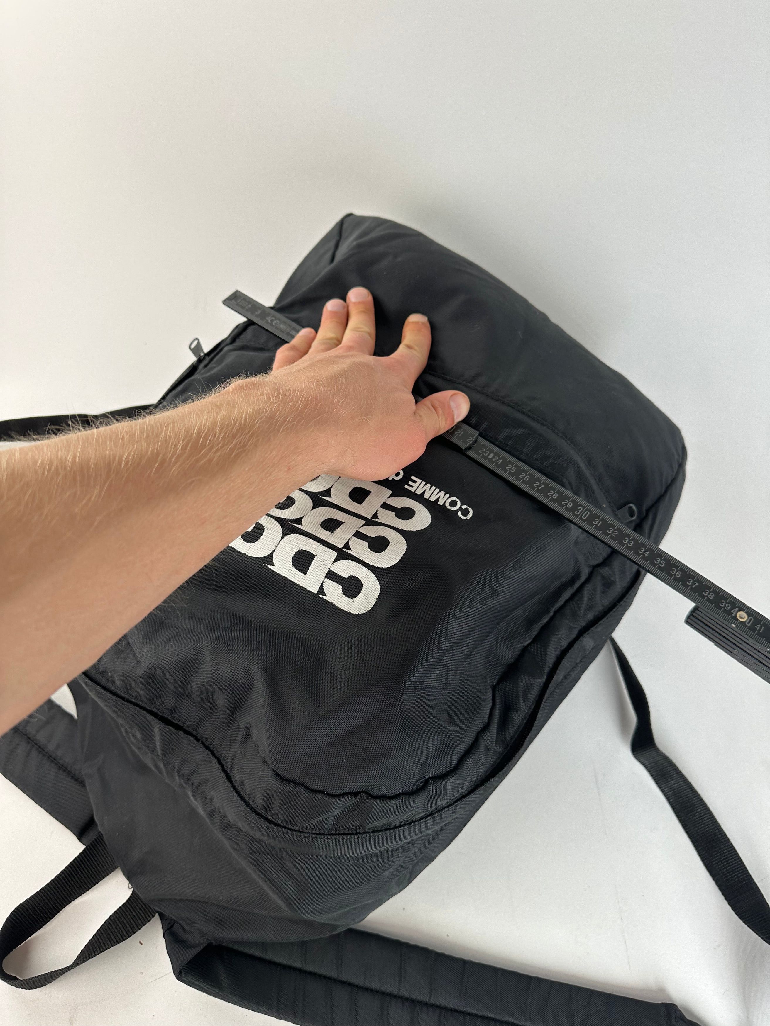 Comme des Garcons CDG Nylon Backpack Black Triple Logo Size ONE SIZE - 11 Thumbnail