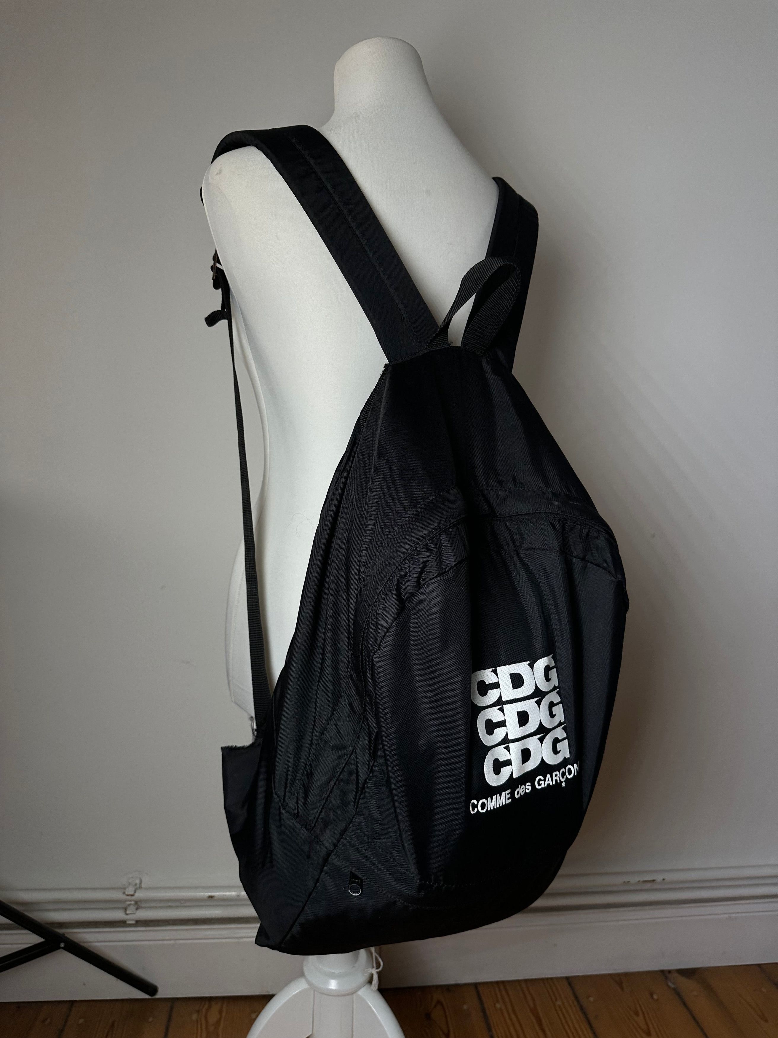 Comme des Garcons CDG Nylon Backpack Black Triple Logo Size ONE SIZE - 8 Thumbnail