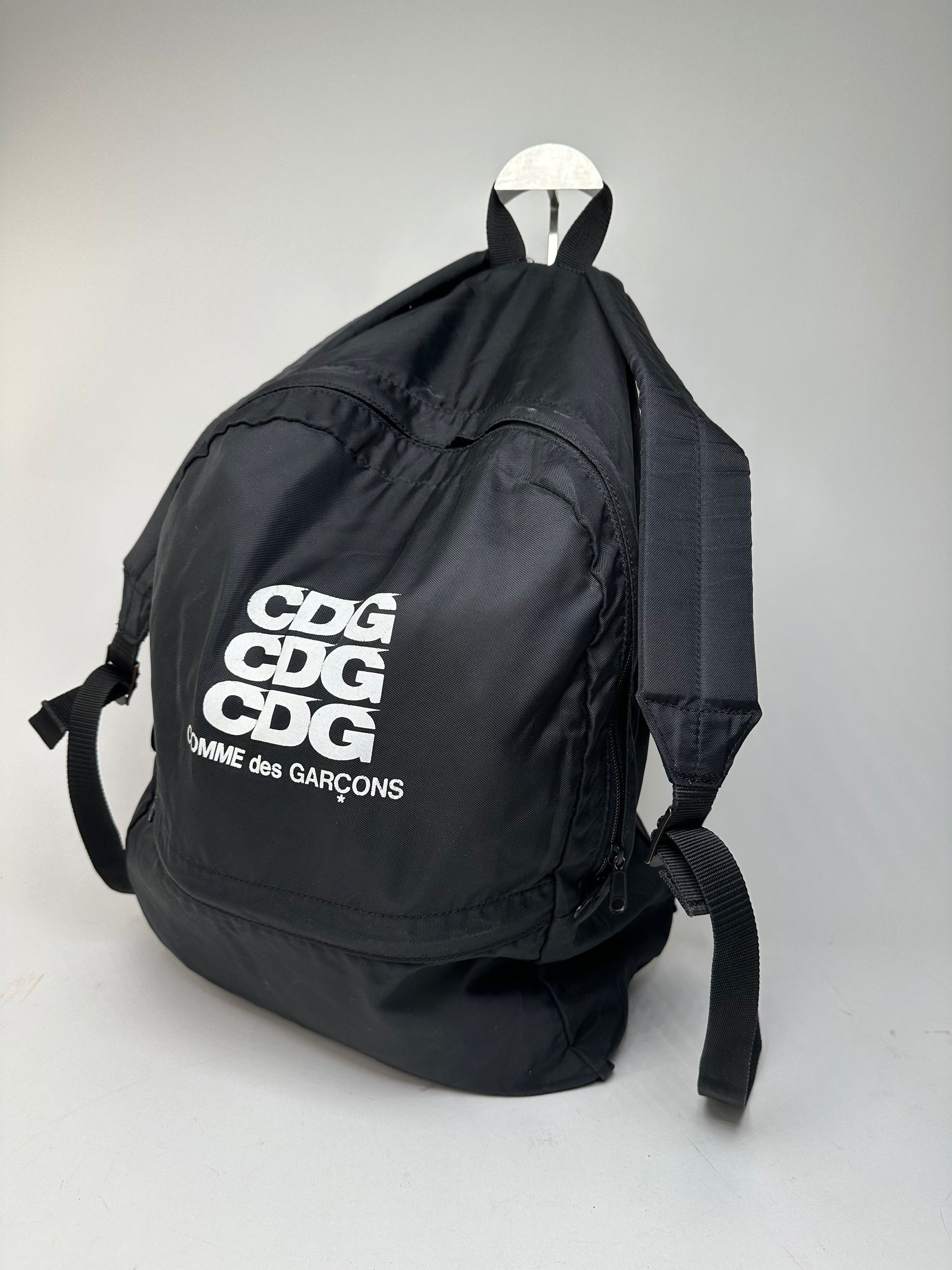Comme des Garcons CDG Nylon Backpack Black Triple Logo Size ONE SIZE - 6 Thumbnail