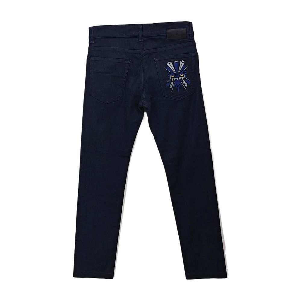 Fendi Fendi Monster Eye Dark Wash Jeans 31 Size US 31 - 2 Thumbnail