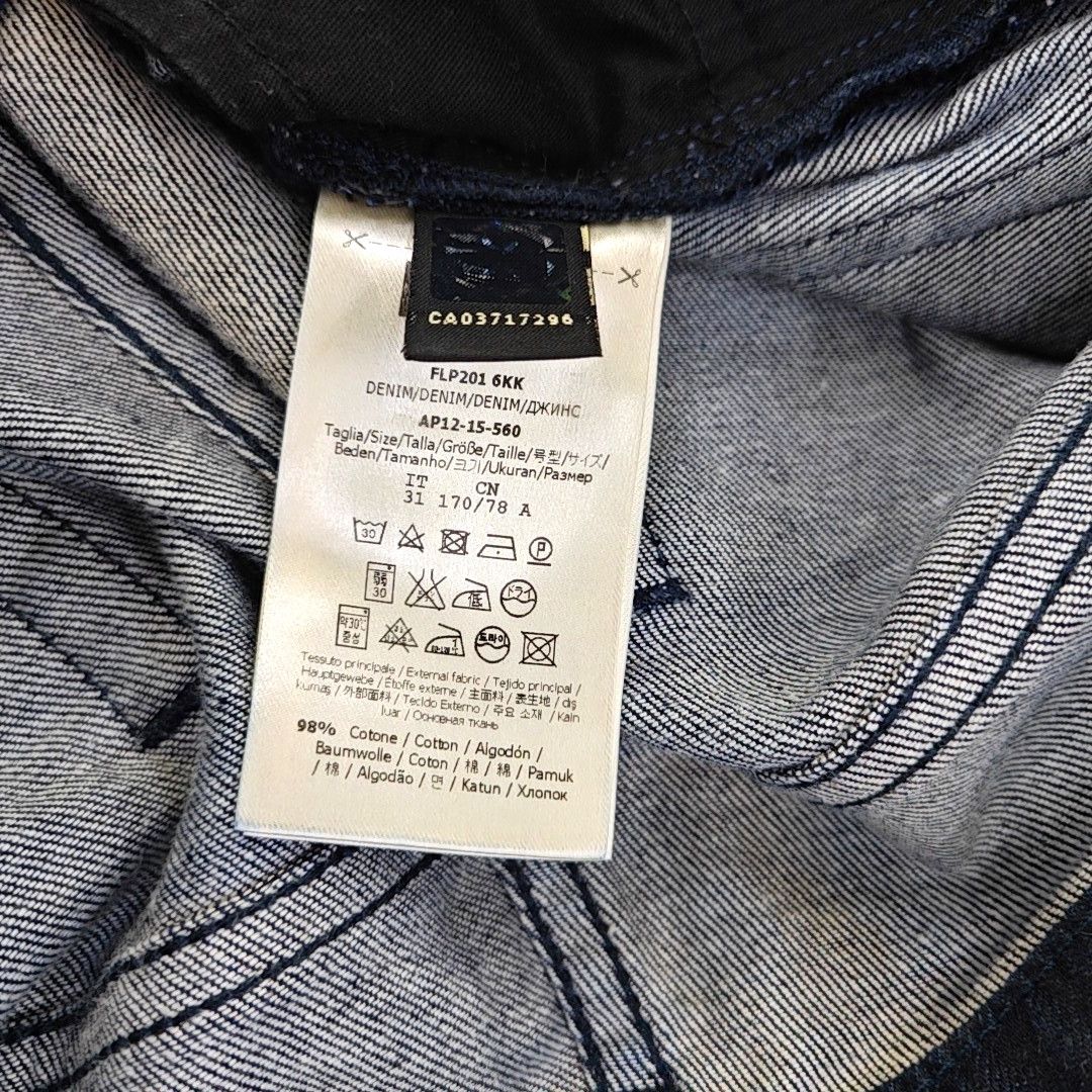 Fendi Fendi Monster Eye Dark Wash Jeans 31 Size US 31 - 3 Thumbnail