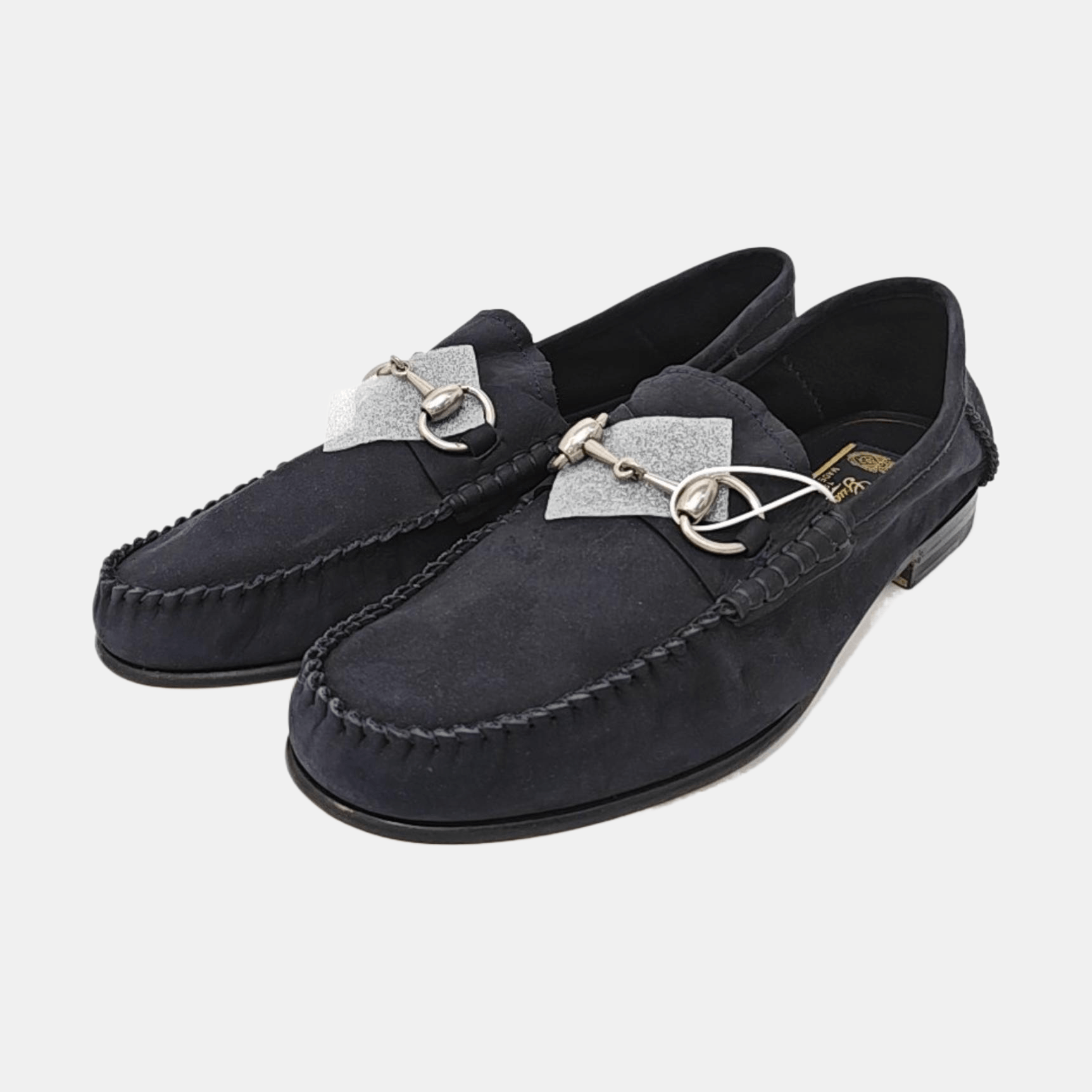 Gucci Gucci Blue Suede Horsebit Loafers UK 6.5 Size US 6.5 / EU 39-40 - 2 Thumbnail