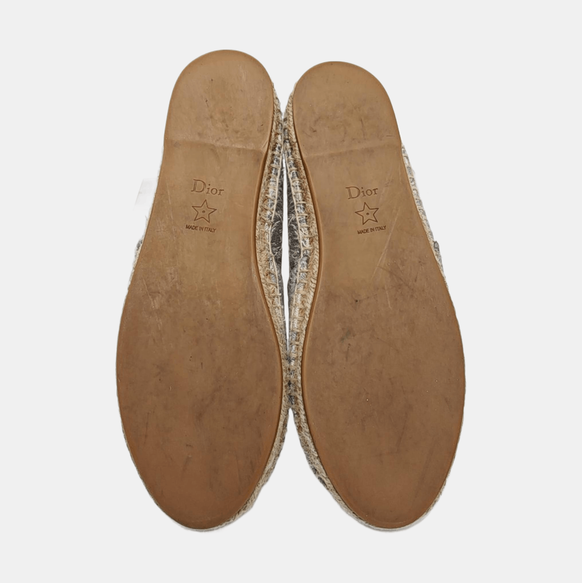 Dior Dior Toile de Jouy Embroidered Espadrilles 38 Size US 5.5 / EU 38 - 5 Thumbnail