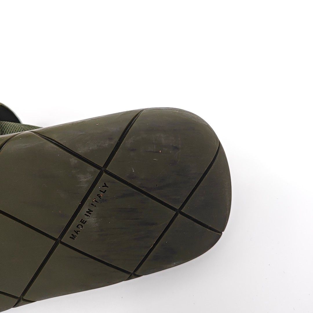 Bottega Veneta Bottega Veneta Green Woven Fabric Slides Size 42 Size US 9 / EU 42 - 11 Thumbnail