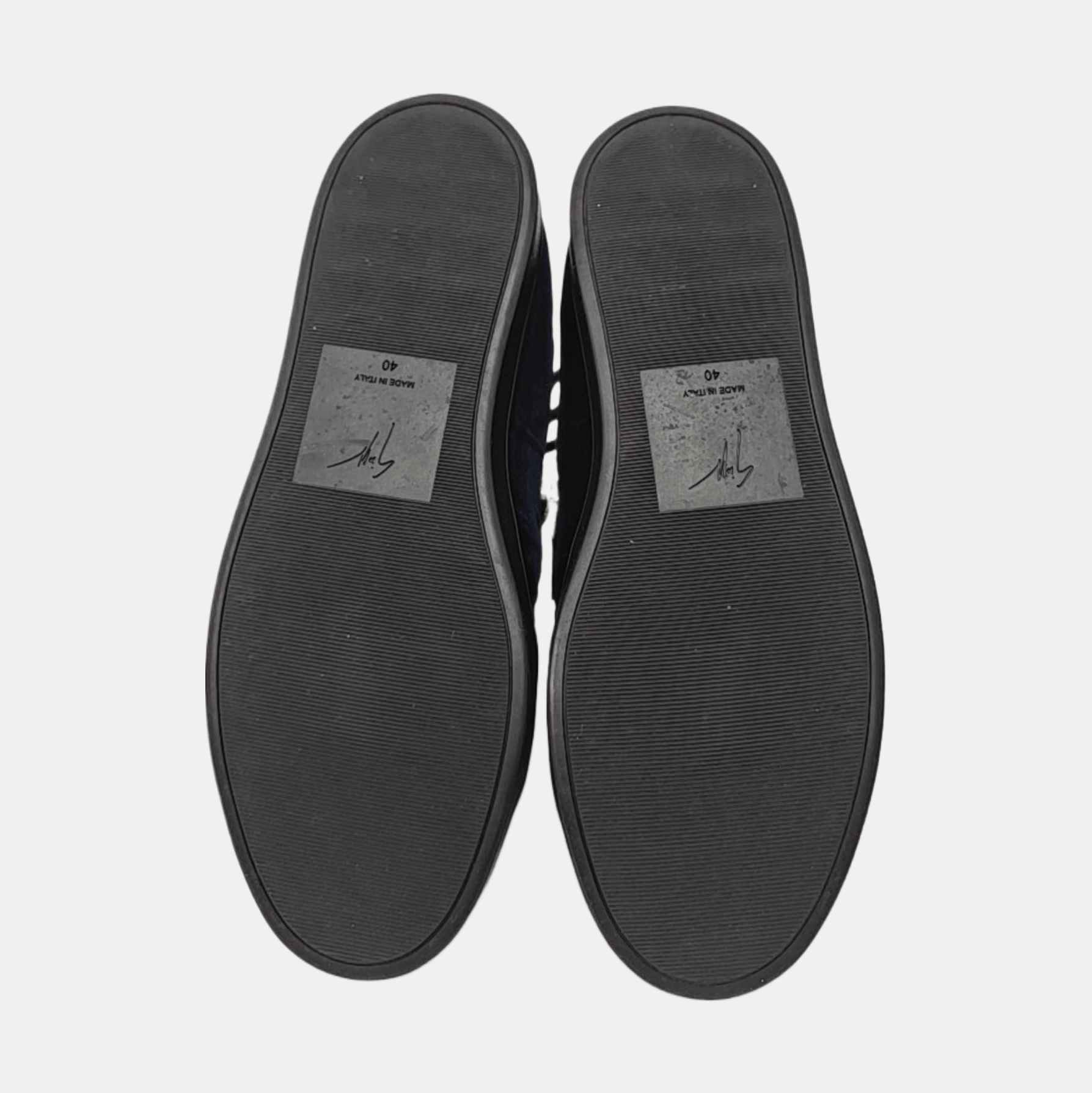 Giuseppe Zanotti Giuseppe Zanotti Navy Suede Low-Top Sneakers 40 Size US 7 / EU 40 - 5 Thumbnail
