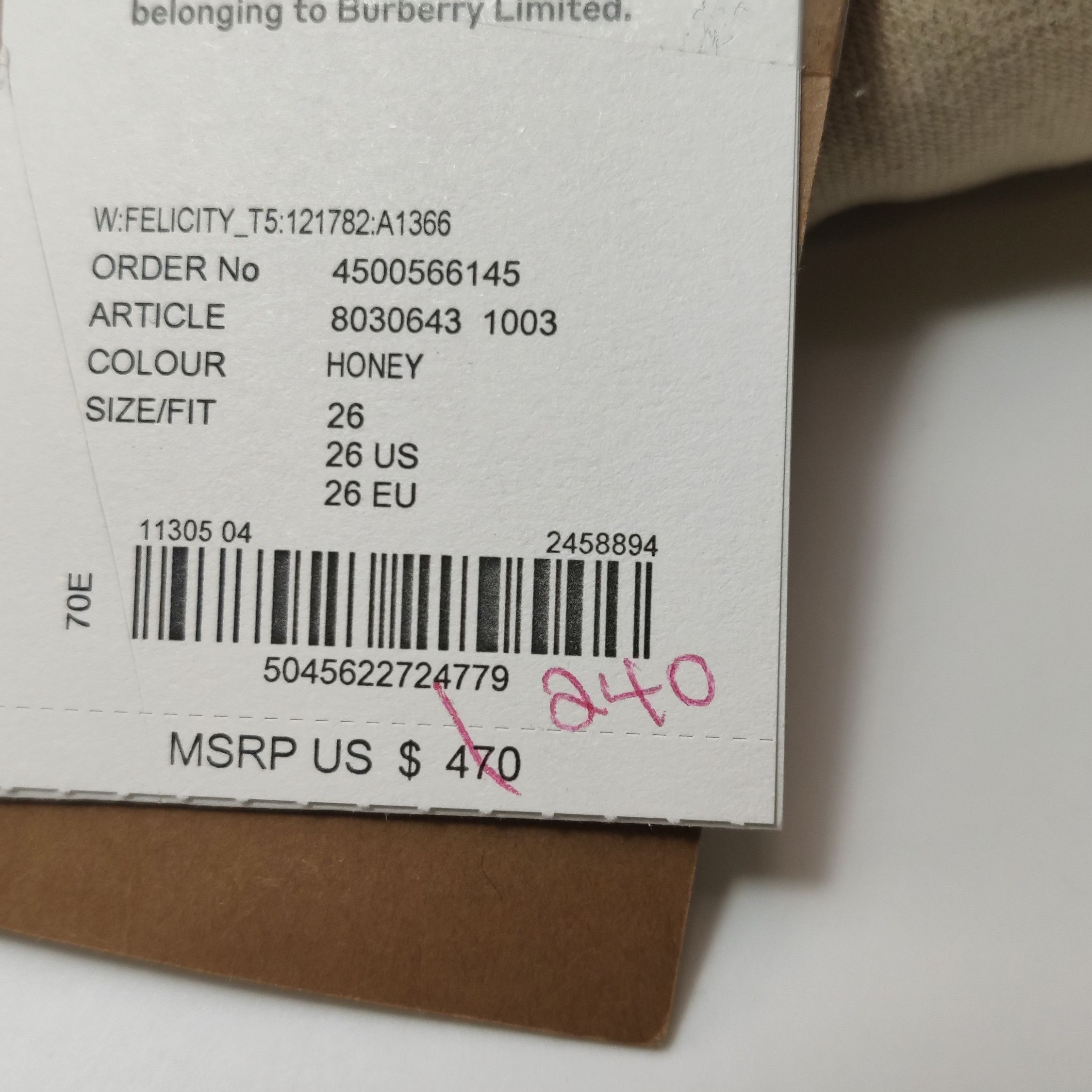 Burberry Burberry Women 26 Pants Size 26" / US 2 / IT 38 - 9 Thumbnail