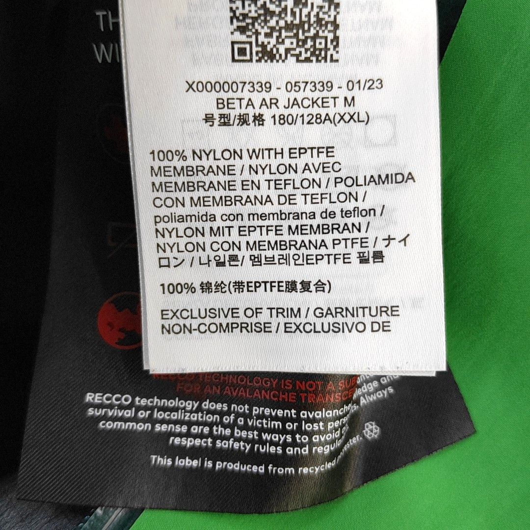 Arc'teryx Arc'teryx Beta AR Shell Jacket XXL Size US XXL / EU 58 / 5 - 3 Thumbnail