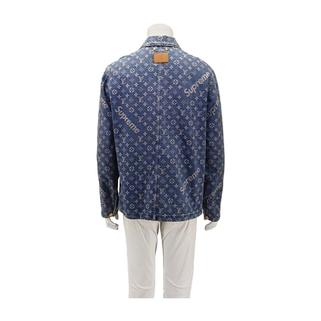 Louis Vuitton Louis Vuitton x Supreme Monogram Denim Jacket 50 Size US M / EU 48-50 / 2 - 2 Thumbnail