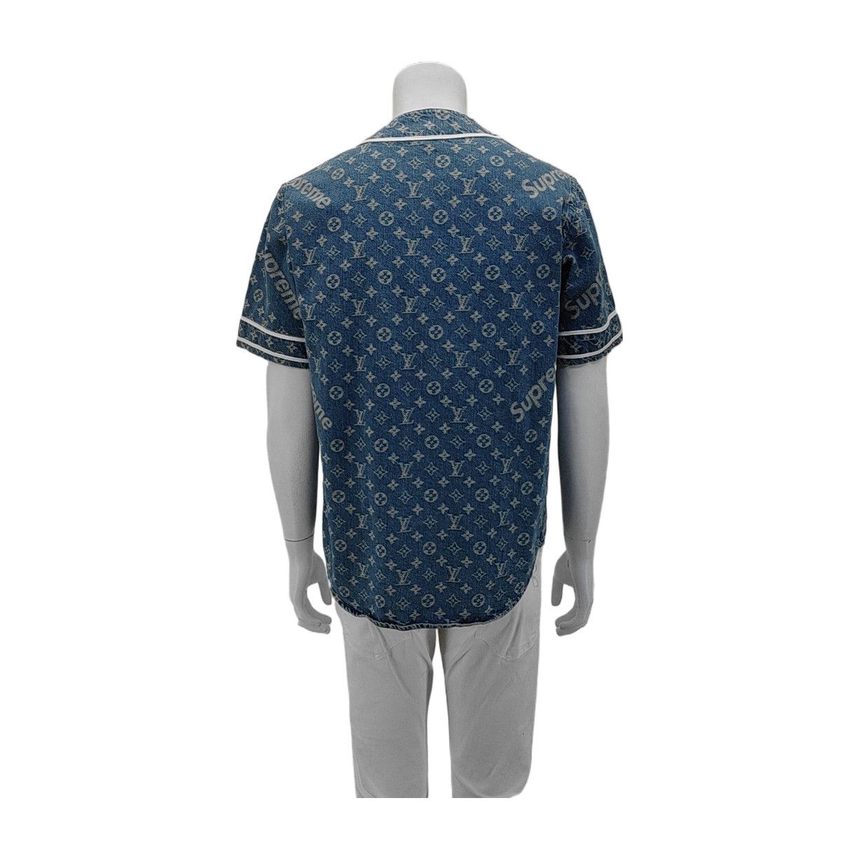 Louis Vuitton Louis Vuitton x Supreme Monogram Baseball Shirt XS Size US XS / EU 42 / 0 - 2 Thumbnail