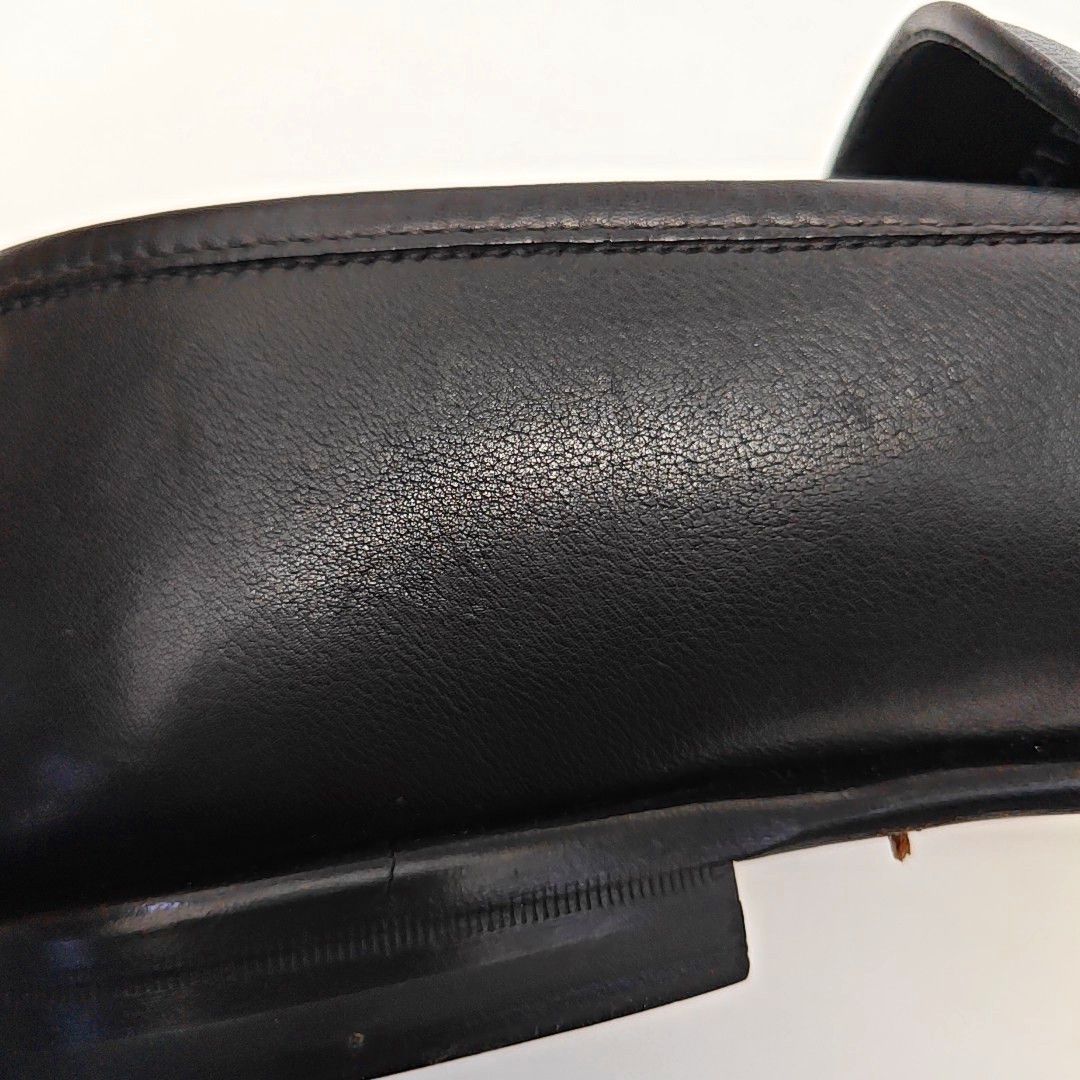 Salvatore Ferragamo Ferragamo Black Leather Penny Loafers 9 Size US 10 / EU 43 - 9 Thumbnail