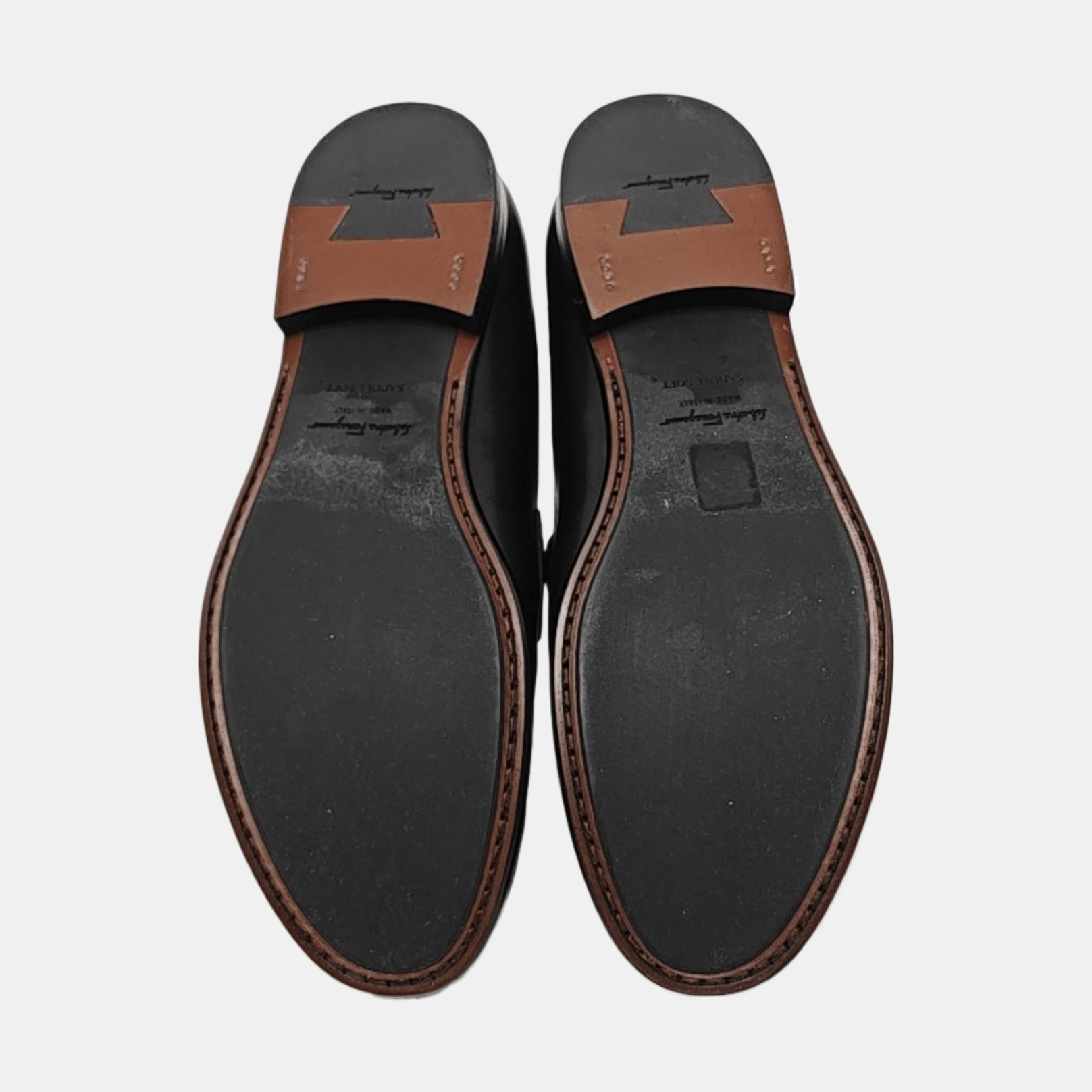 Salvatore Ferragamo Ferragamo Black Leather Penny Loafers 9 Size US 10 / EU 43 - 5 Thumbnail