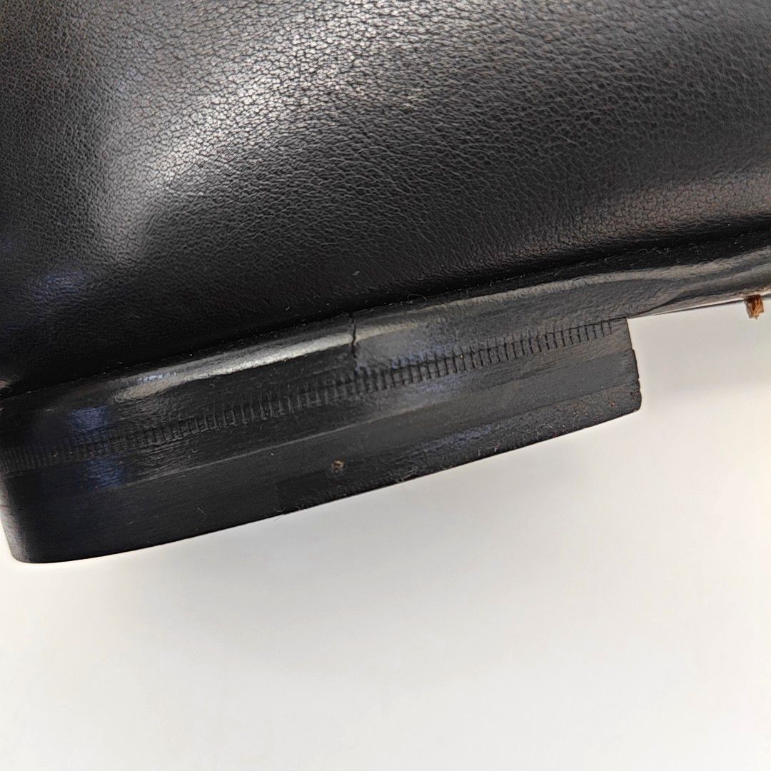 Salvatore Ferragamo Ferragamo Black Leather Penny Loafers 9 Size US 10 / EU 43 - 8 Thumbnail