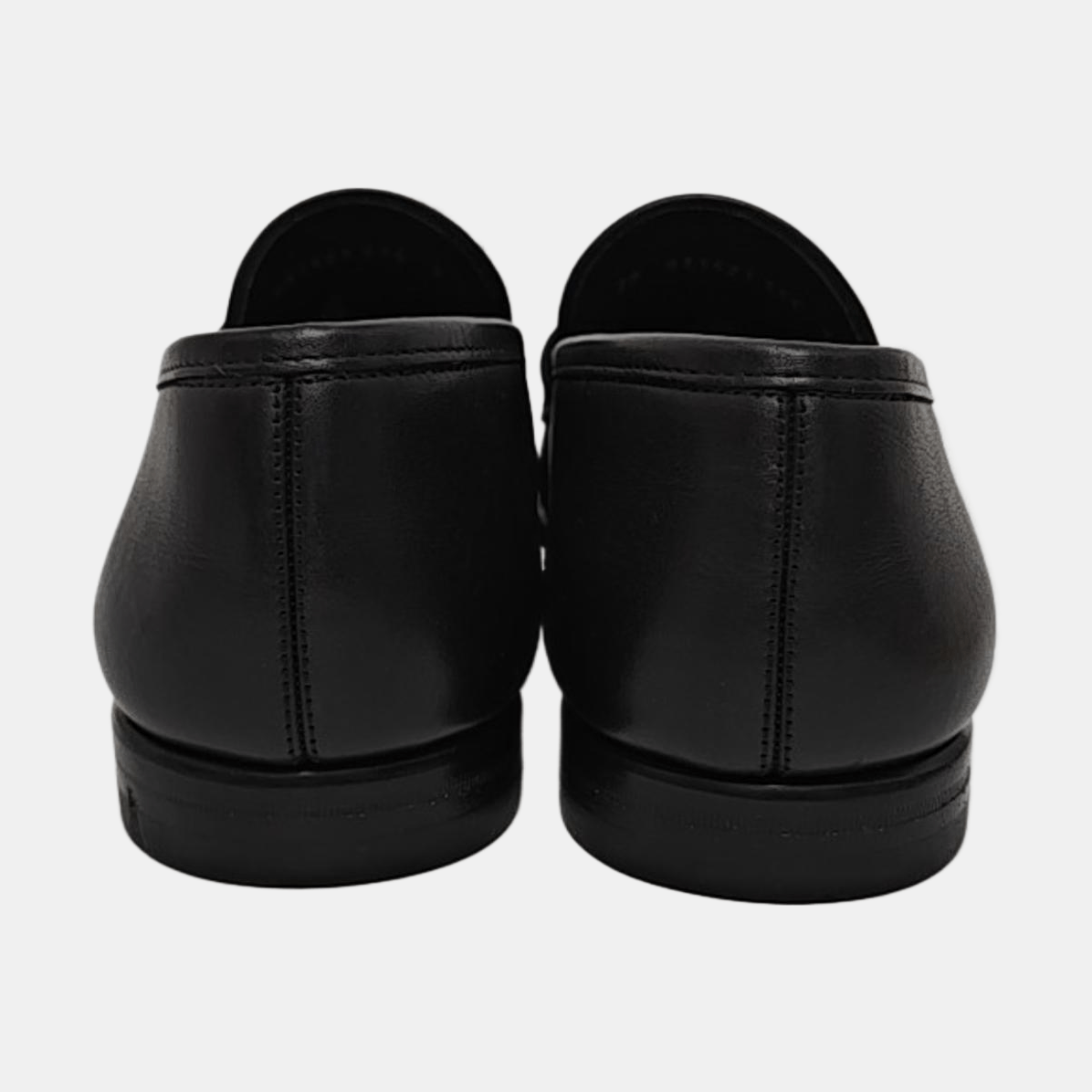 Salvatore Ferragamo Ferragamo Black Leather Penny Loafers 9 Size US 10 / EU 43 - 4 Thumbnail