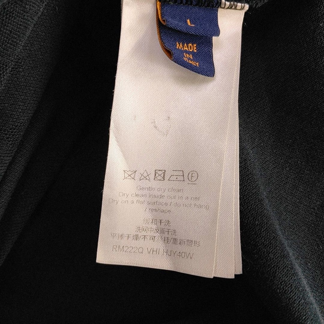 Louis Vuitton Louis Vuitton Textured Pocket T-Shirt Blue L Size US L / EU 52-54 / 3 - 4 Thumbnail