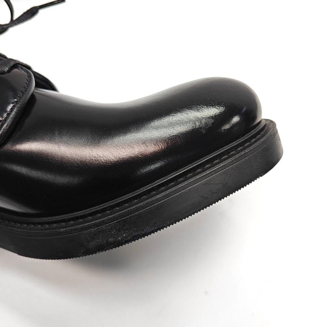 Prada Prada Black Leather Derby Shoes 7.5 Size US 7.5 / EU 40-41 - 7 Thumbnail
