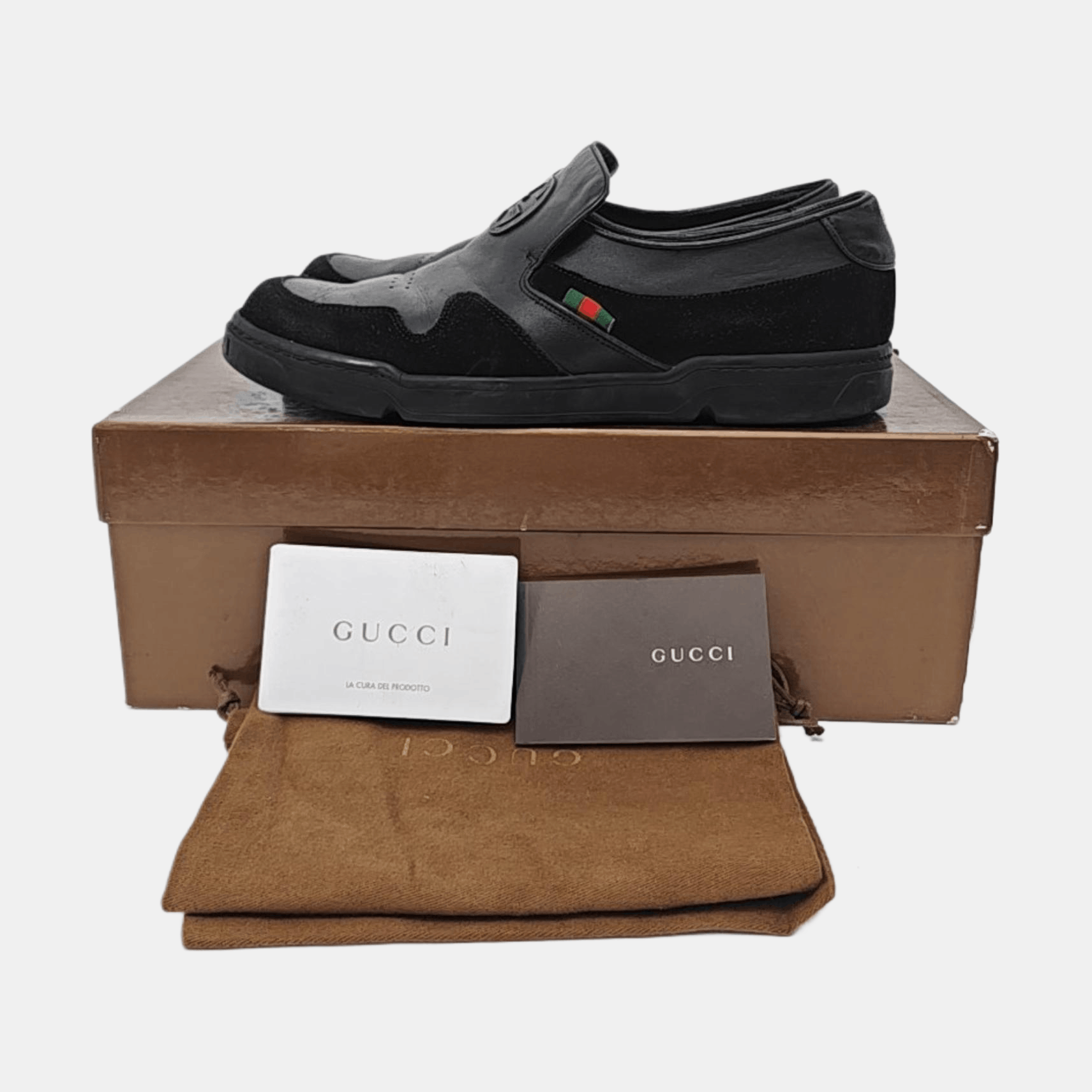 Gucci Gucci Interlocking G Leather Slip-On Loafers Size 6.5 Size US 6.5 / EU 39-40 - 6 Thumbnail