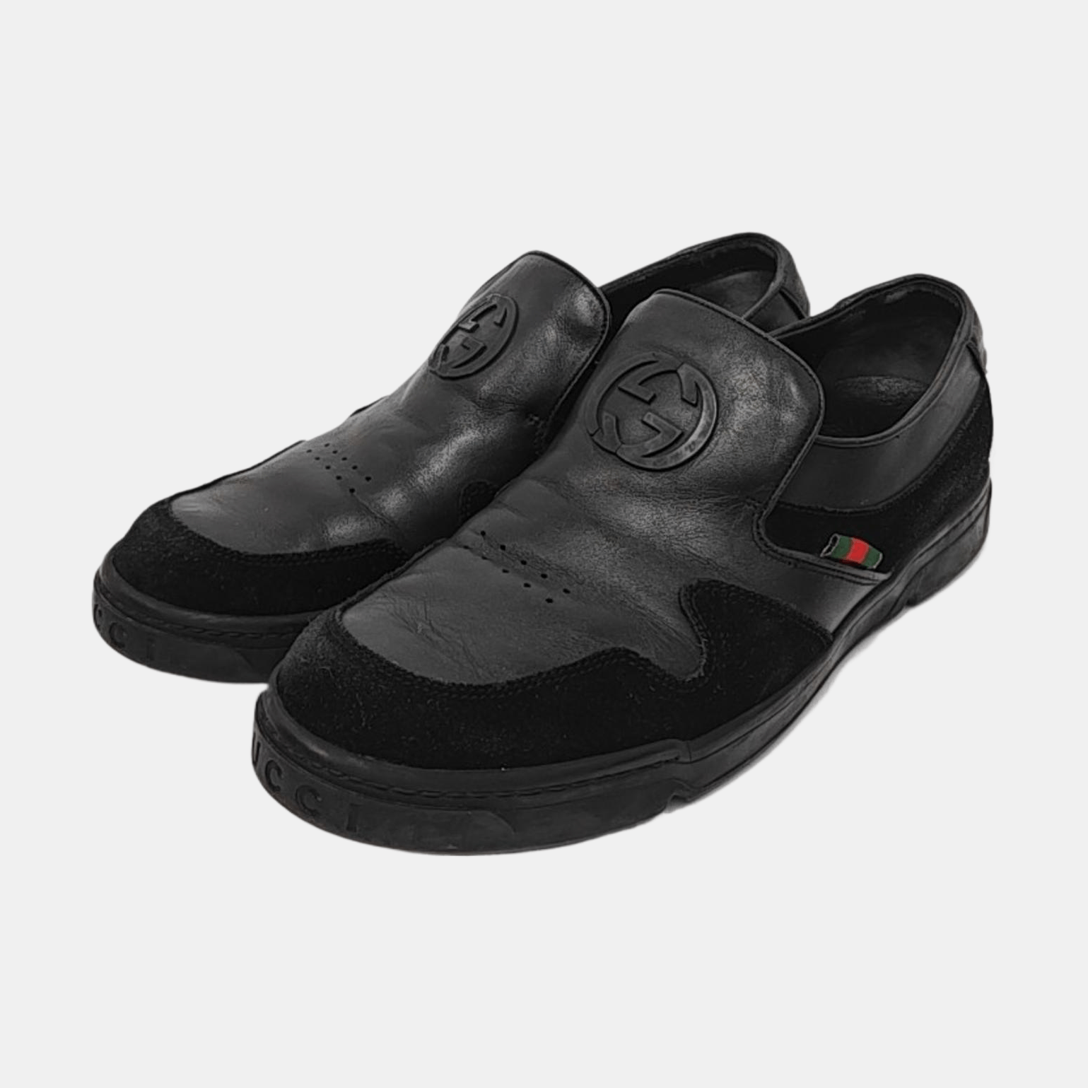 Gucci Gucci Interlocking G Leather Slip-On Loafers Size 6.5 Size US 6.5 / EU 39-40 - 2 Thumbnail