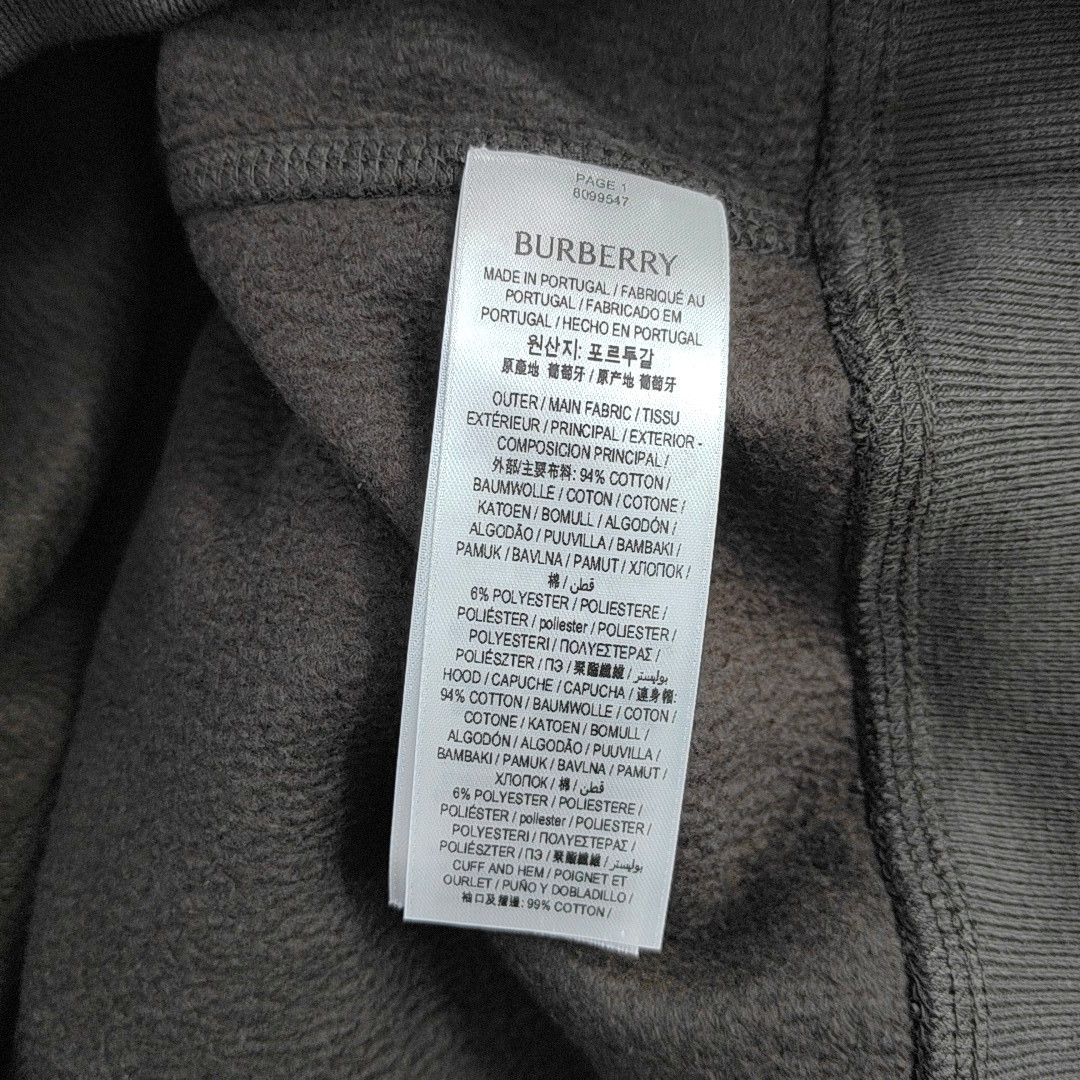 Burberry Burberry Logo Embroidery Hoodie Size M Size US M / EU 48-50 / 2 - 3 Thumbnail