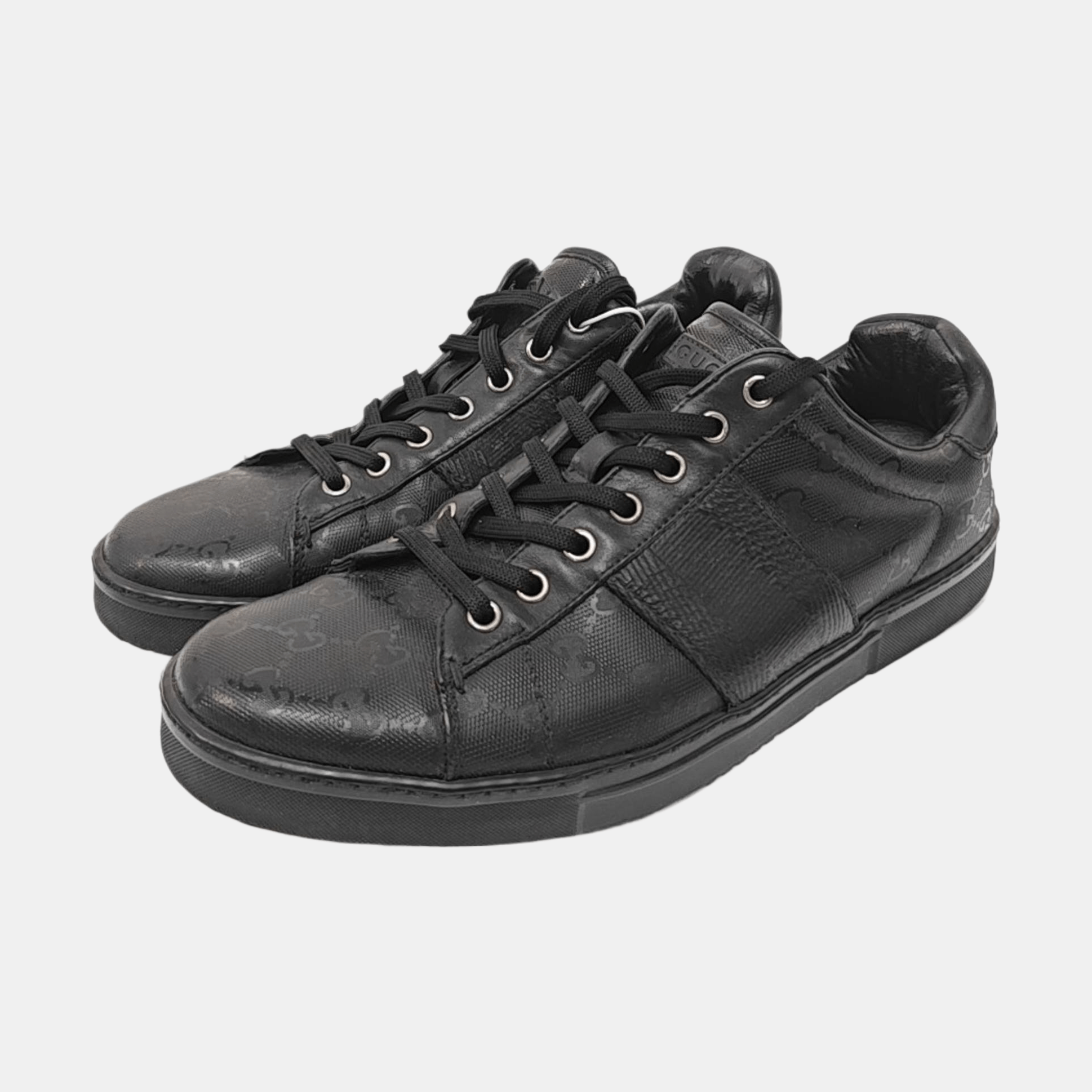 Gucci Gucci GG Monogram Leather Sneakers Size 41 Size US 8 / EU 41 - 2 Thumbnail