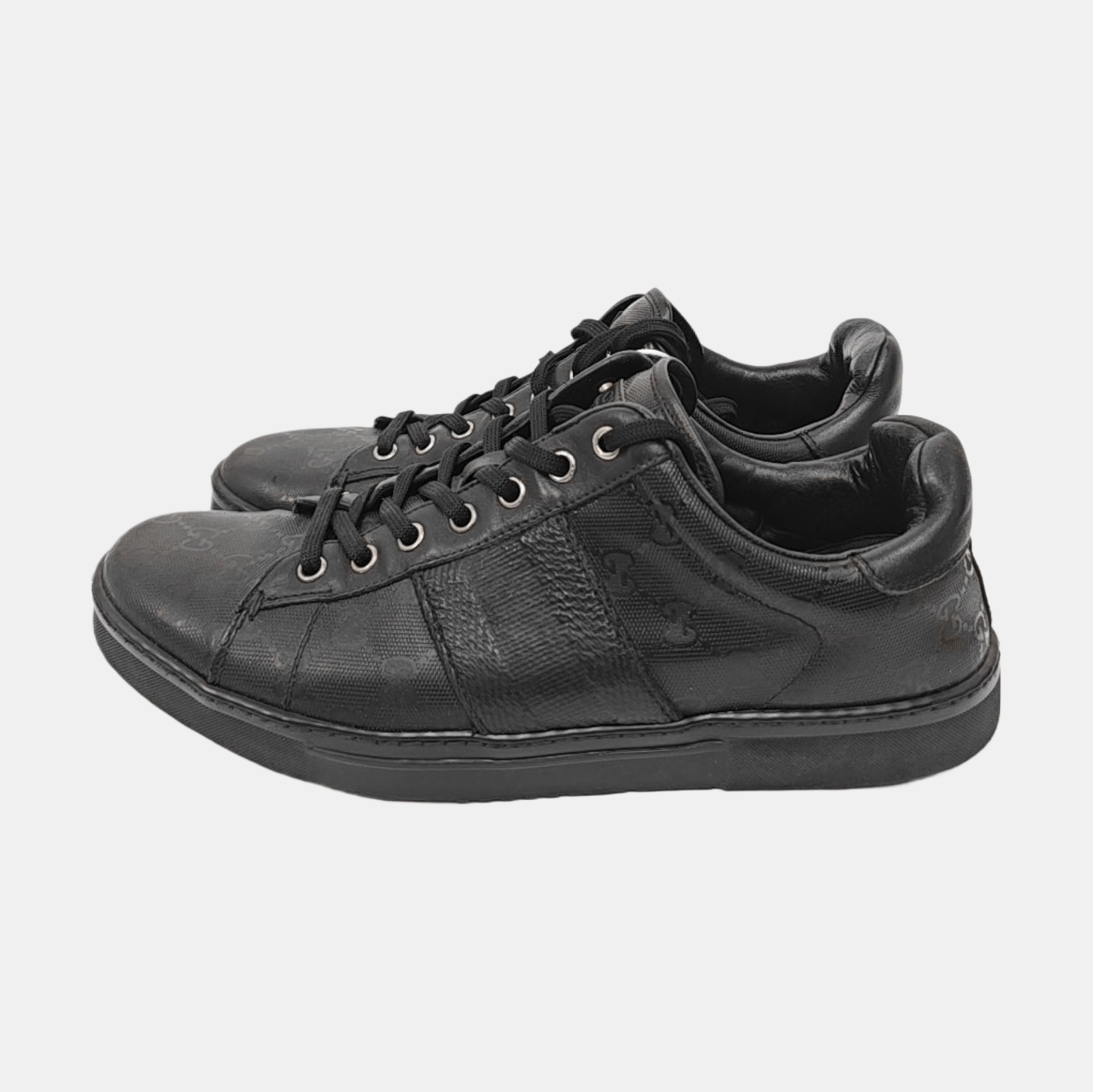 Gucci Gucci GG Monogram Leather Sneakers Size 41 Size US 8 / EU 41 - 6 Thumbnail