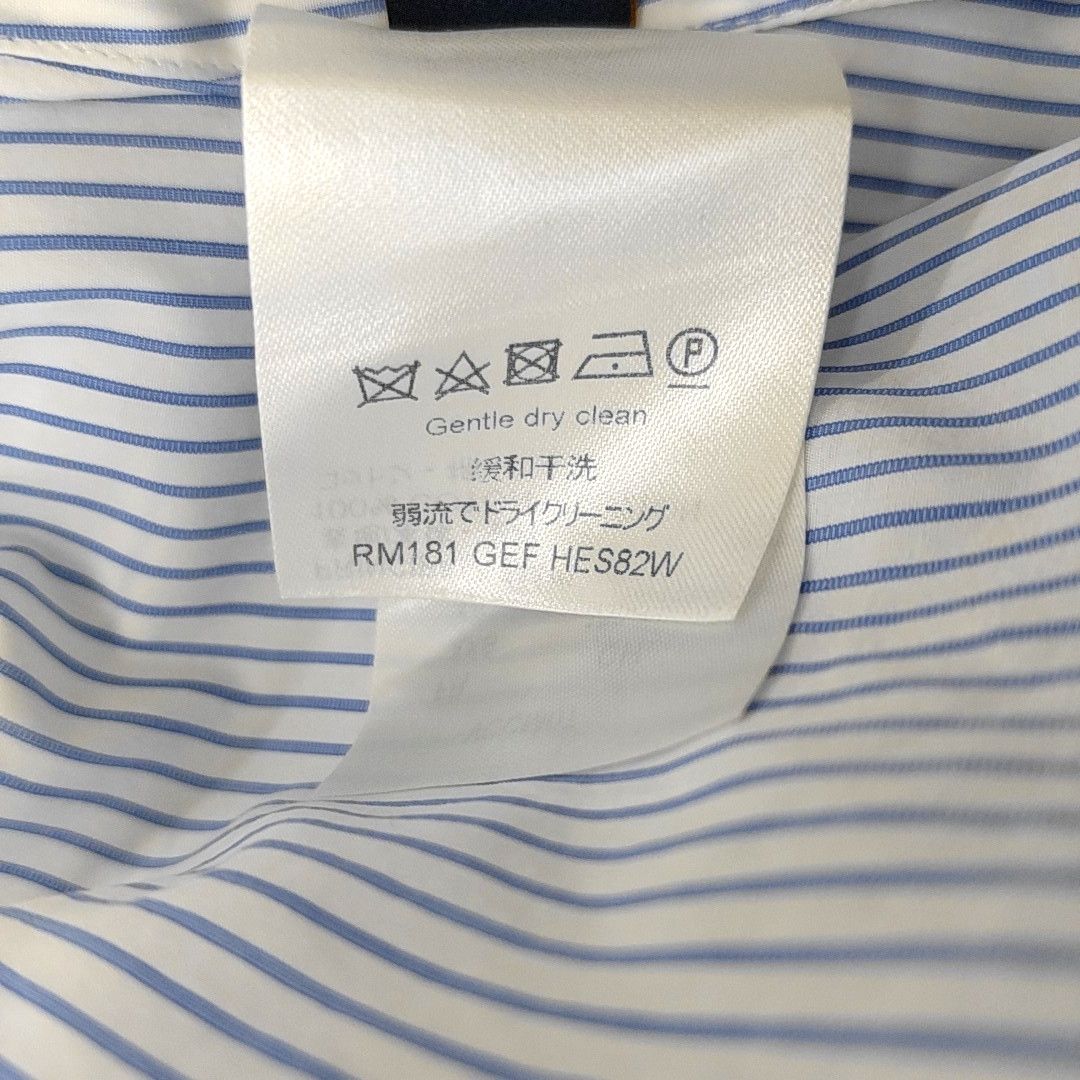 Louis Vuitton Louis Vuitton Striped Mandarin Collar Shirt L Size US L / EU 52-54 / 3 - 4 Thumbnail