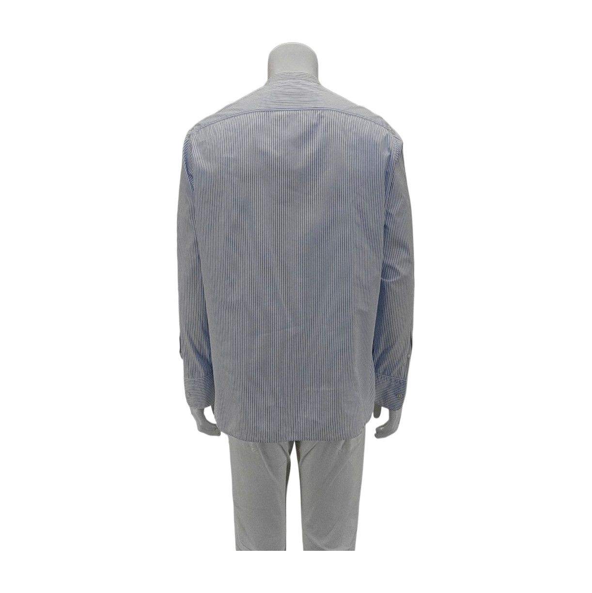 Louis Vuitton Louis Vuitton Striped Mandarin Collar Shirt L Size US L / EU 52-54 / 3 - 2 Thumbnail