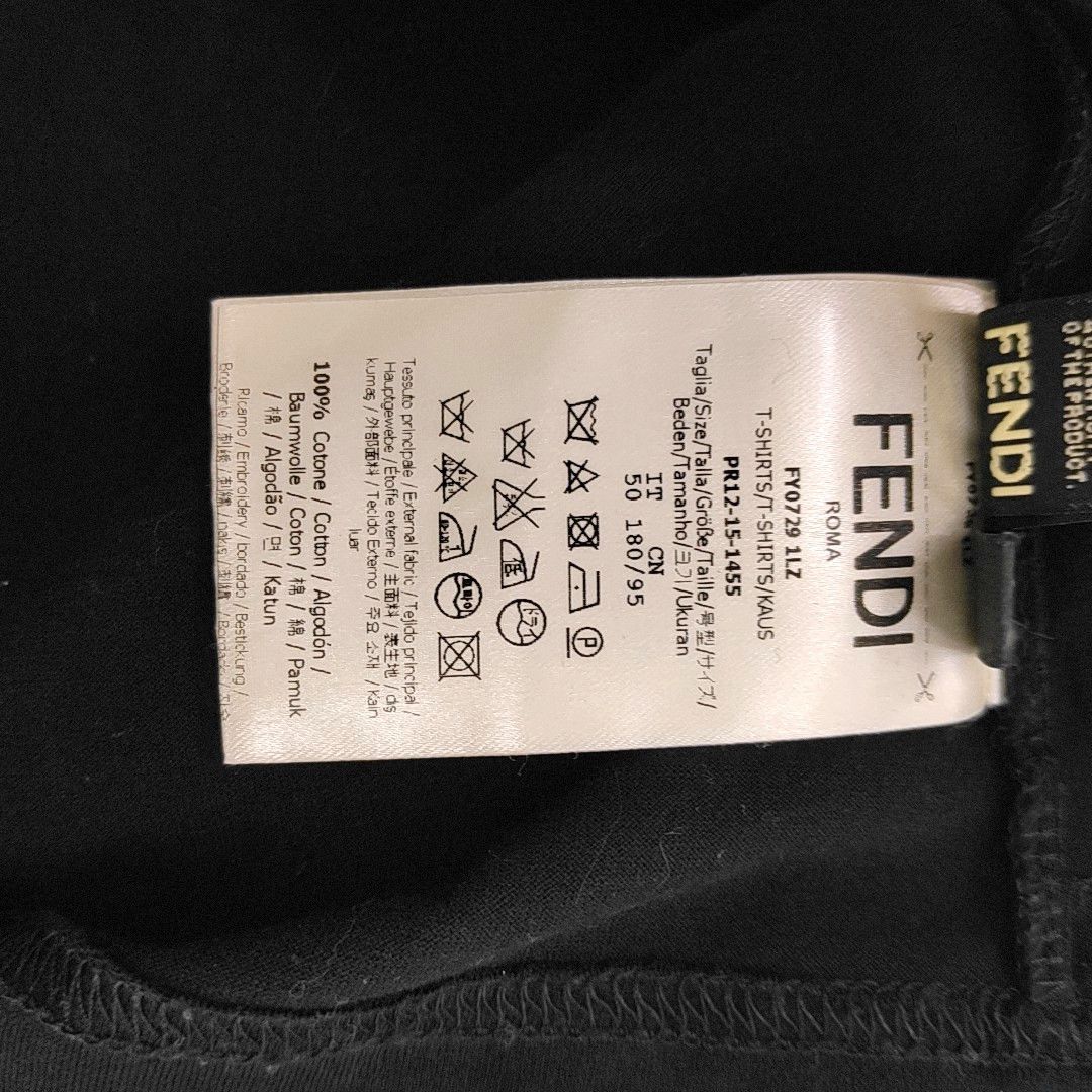 Fendi Fendi Bag Bug Eyes Zip Pocket T-Shirt Size M Size US M / EU 48-50 / 2 - 4 Thumbnail