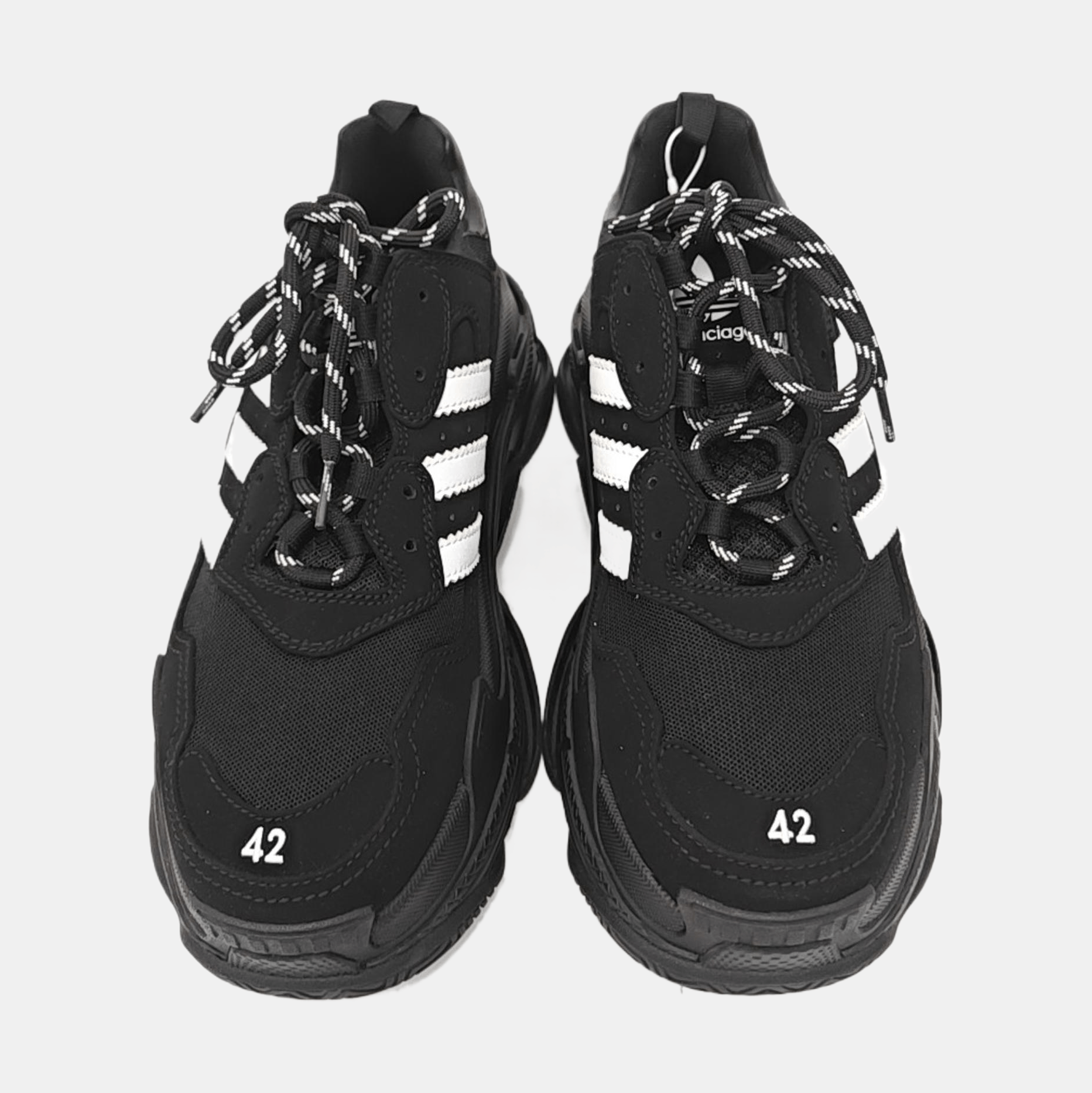 Balenciaga Balenciaga x Adidas Triple S Suede Sneakers 42 Size US 9 / EU 42 - 3 Thumbnail