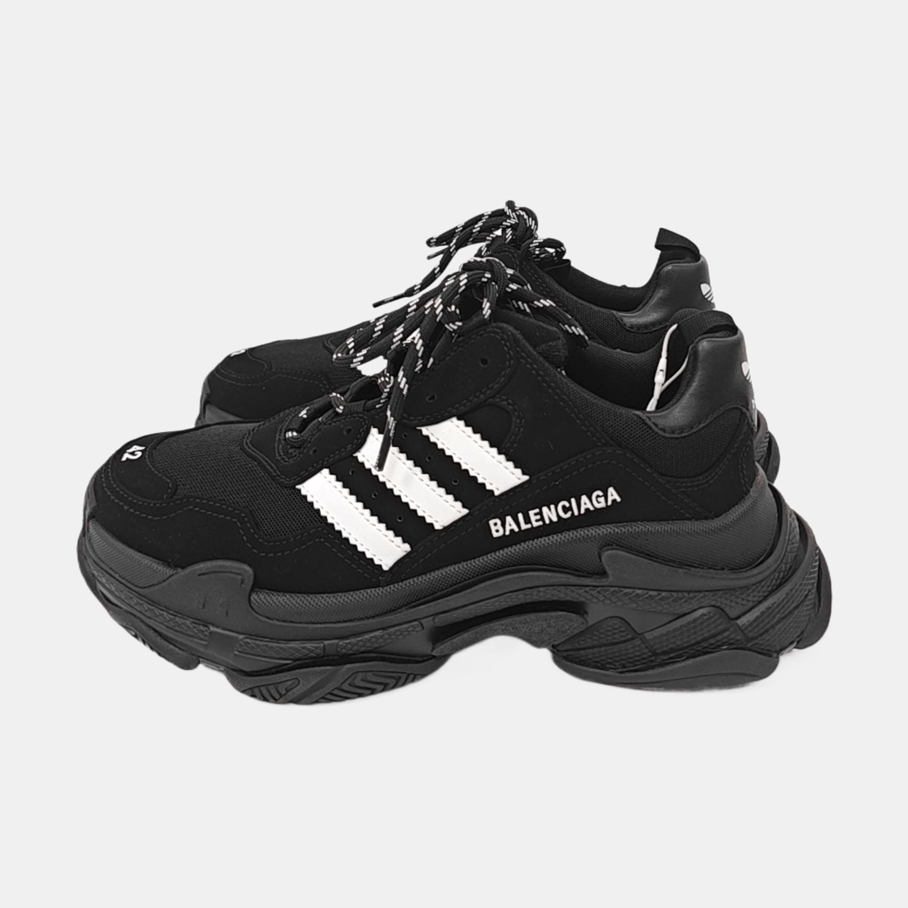 Balenciaga Balenciaga x Adidas Triple S Suede Sneakers 42 Size US 9 / EU 42 - 6 Thumbnail