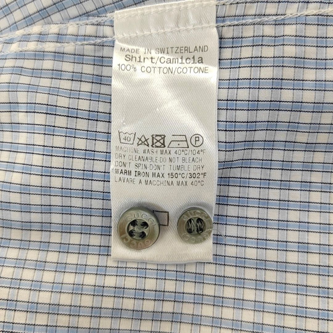 Gucci Gucci Checked Cotton Shirt Size 40 Size US XXS / EU 40 - 4 Thumbnail