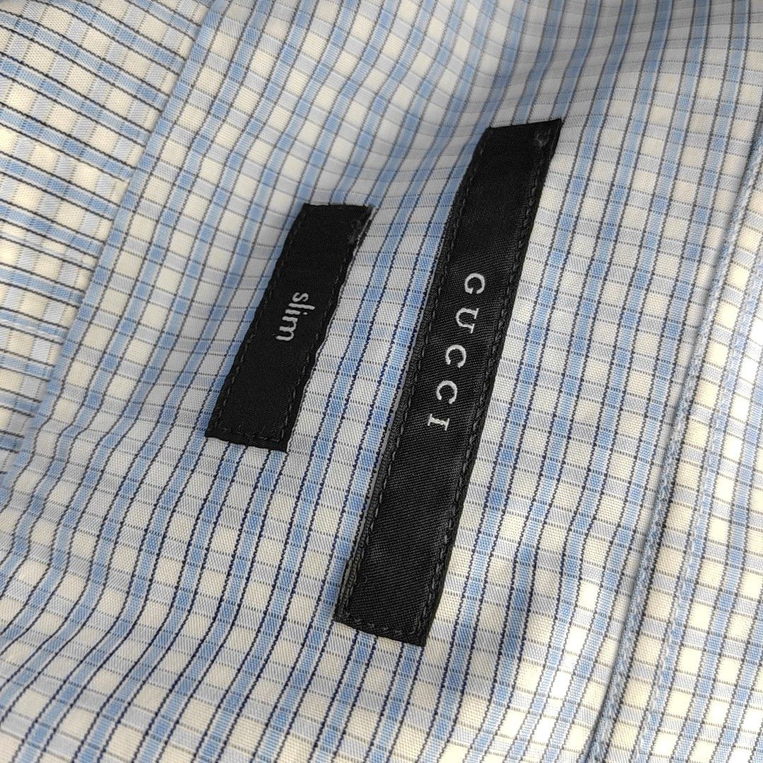 Gucci Gucci Checked Cotton Shirt Size 40 Size US XXS / EU 40 - 6 Thumbnail