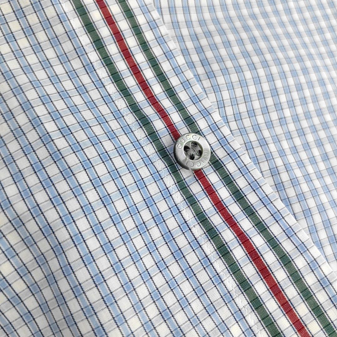 Gucci Gucci Checked Cotton Shirt Size 40 Size US XXS / EU 40 - 5 Thumbnail