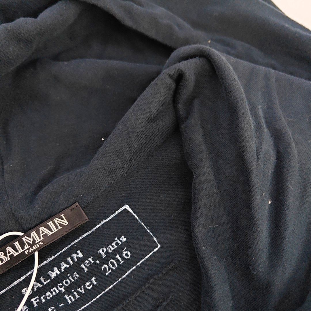 Balmain Balmain Cotton Cashmere Hooded Sweatshirt S Size US S / EU 44-46 / 1 - 5 Thumbnail