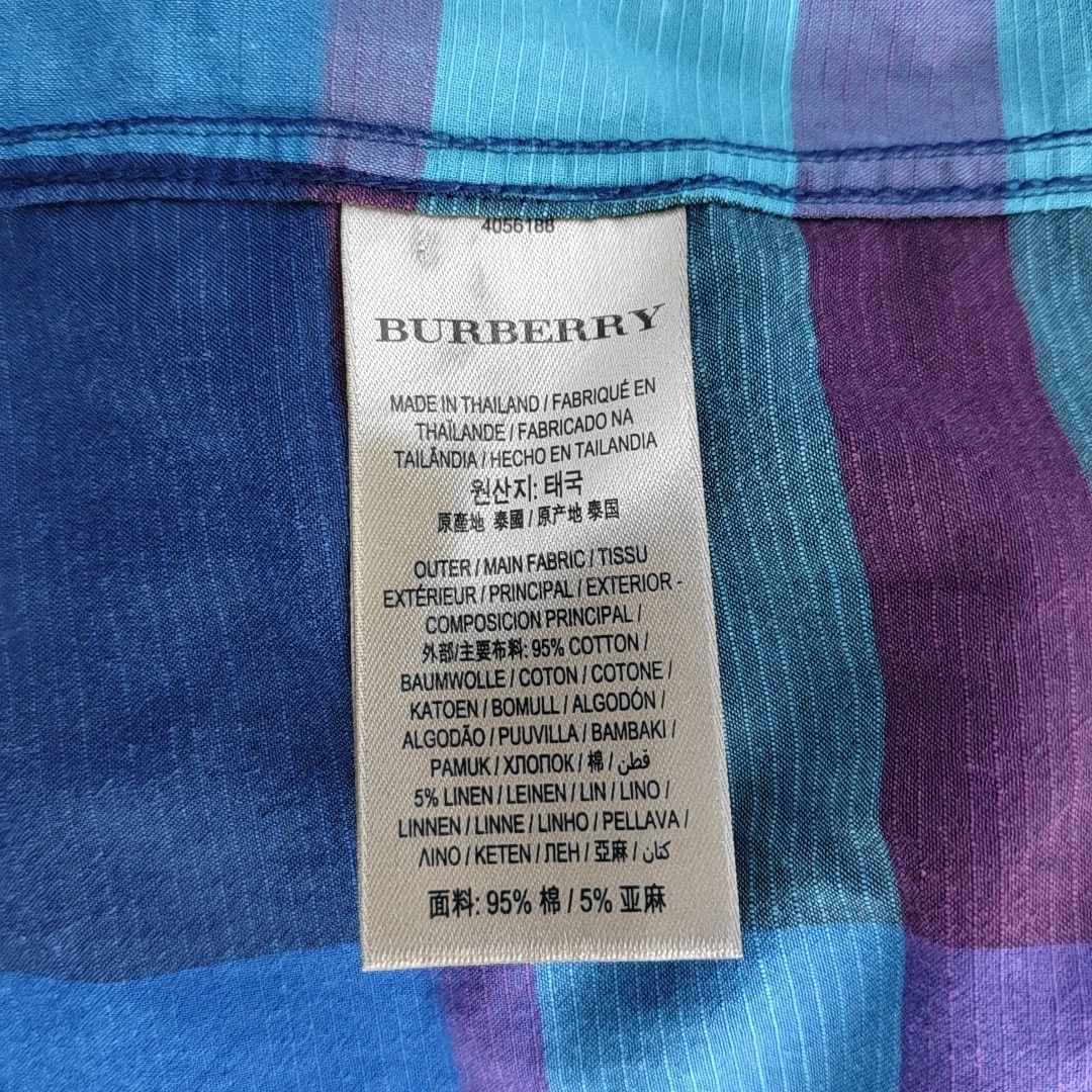 Burberry Burberry Plaid Cotton Linen Shirt Size S Size US S / EU 44-46 / 1 - 3 Thumbnail