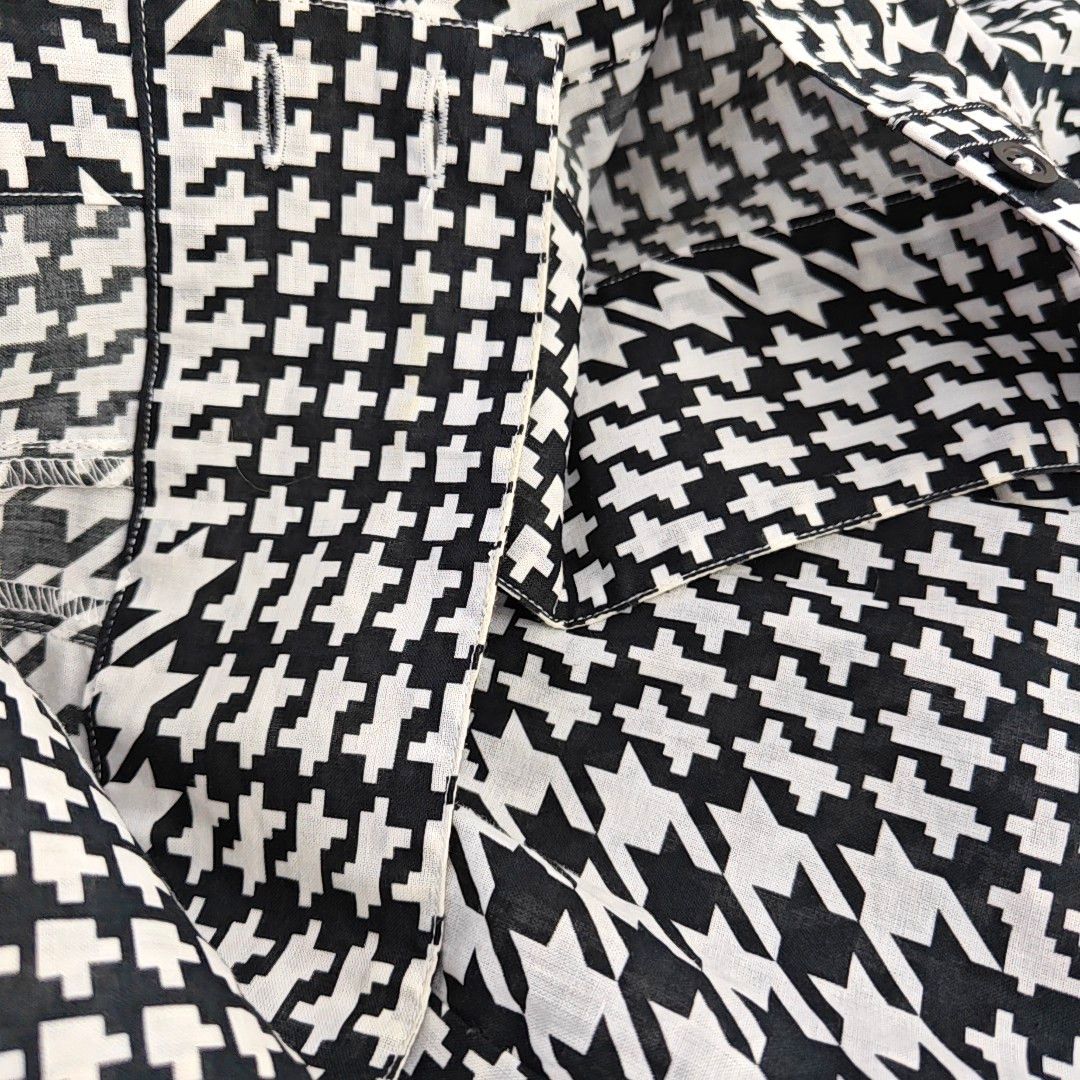 Balmain Balmain Houndstooth Cotton Shirt 38 Size US S / EU 44-46 / 1 - 8 Thumbnail