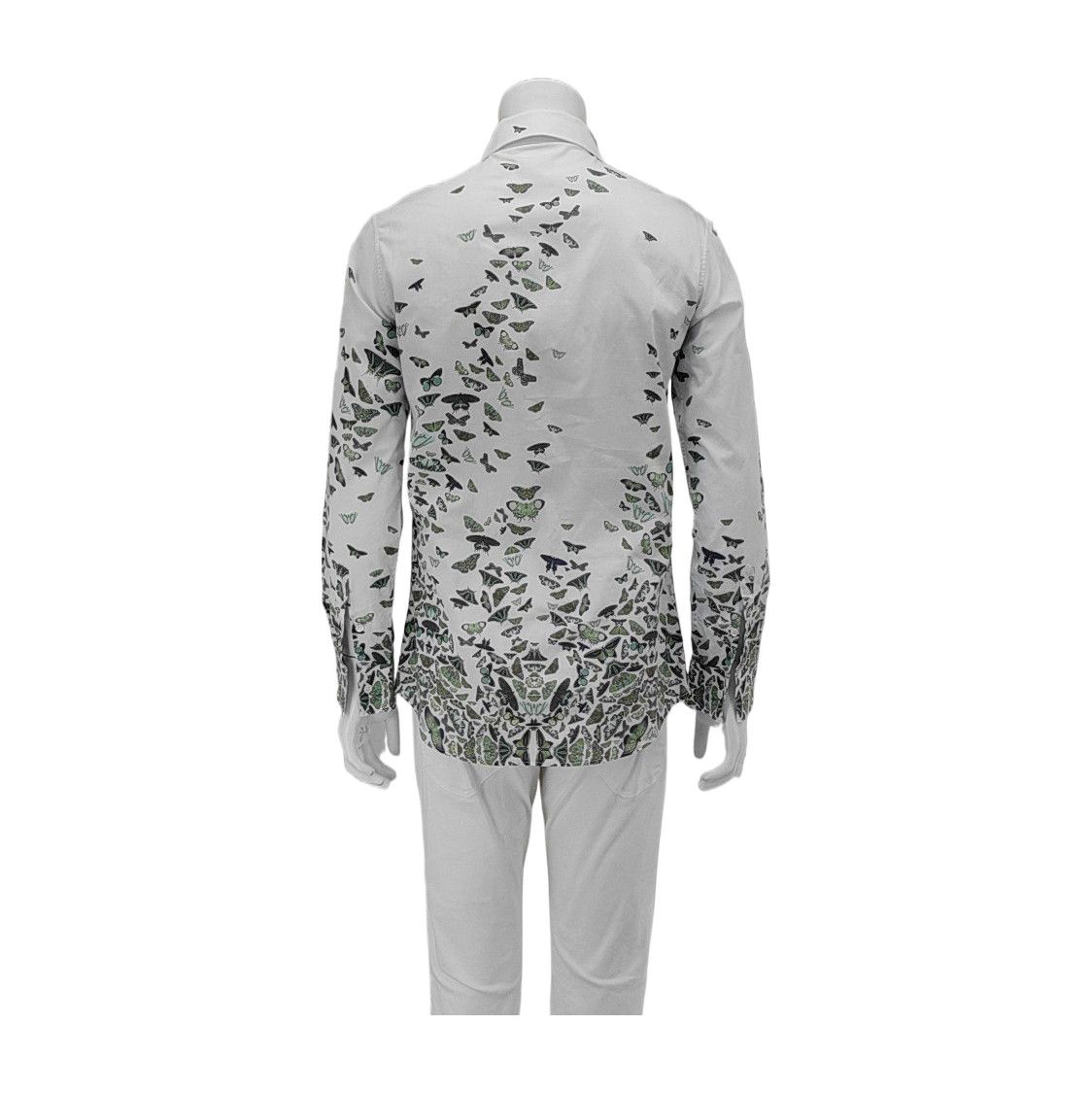 Alexander McQueen Alexander McQueen Butterfly Print Button Up Shirt 50 Size US M / EU 48-50 / 2 - 2 Thumbnail