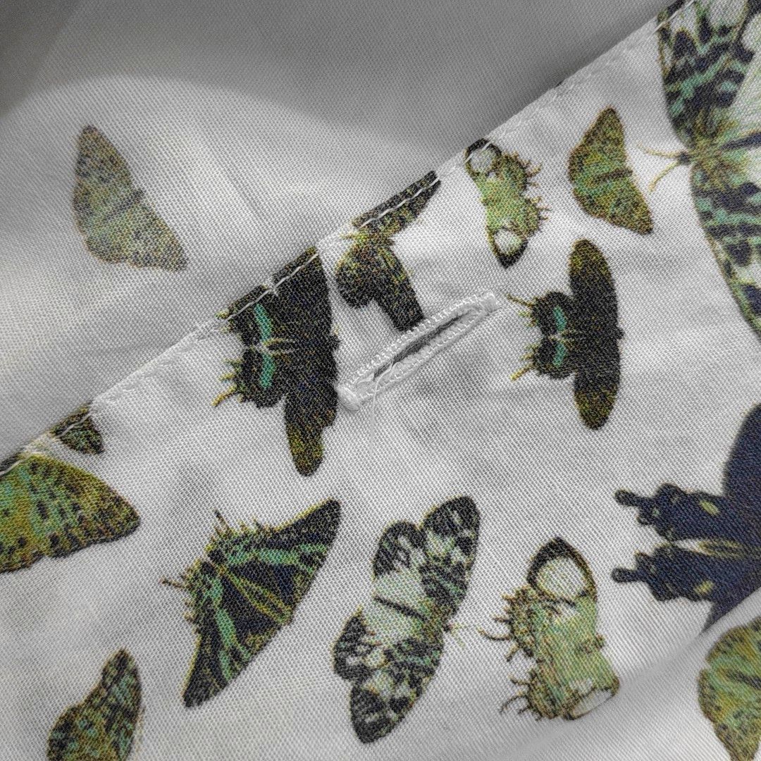 Alexander McQueen Alexander McQueen Butterfly Print Button Up Shirt 50 Size US M / EU 48-50 / 2 - 5 Thumbnail