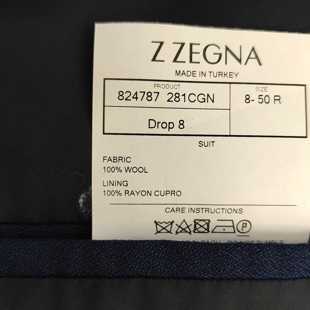 Z Zegna Z Zegna Navy Wool Blazer Size 40R Size 40R - 3 Thumbnail