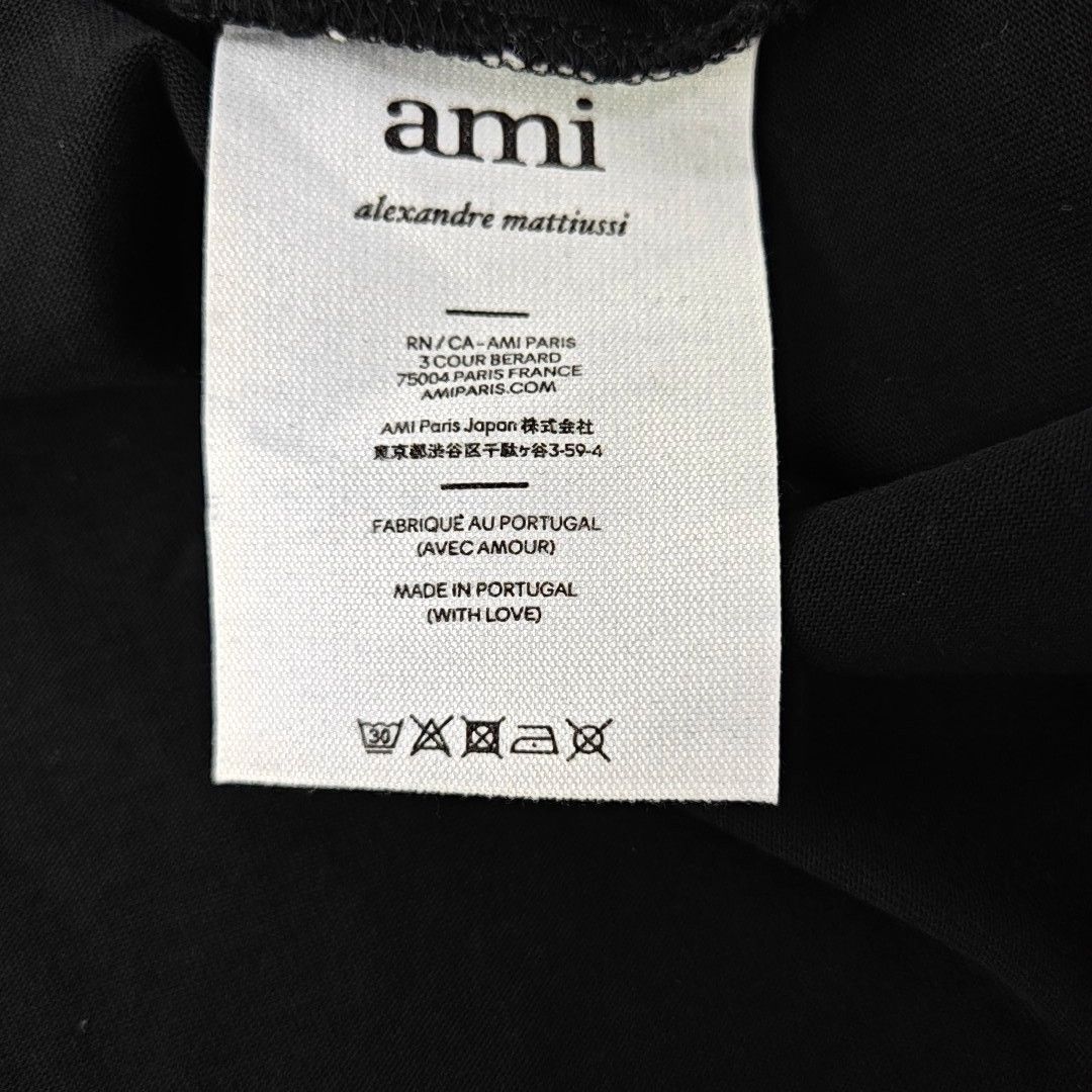 AMI AMI Red Heart Logo T-Shirt Black Size L Size US L / EU 52-54 / 3 - 4 Thumbnail