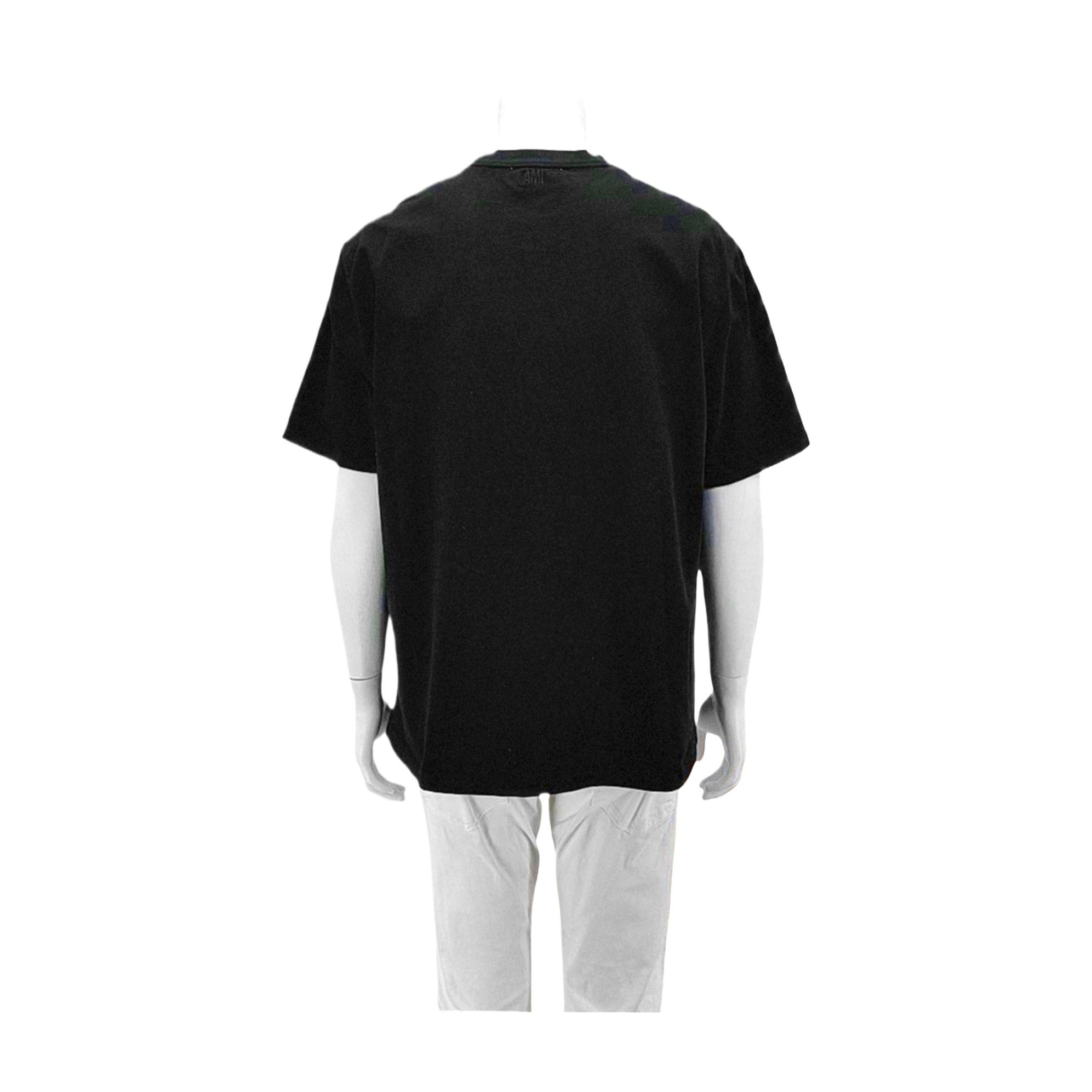 AMI AMI Red Heart Logo T-Shirt Black Size L Size US L / EU 52-54 / 3 - 2 Thumbnail