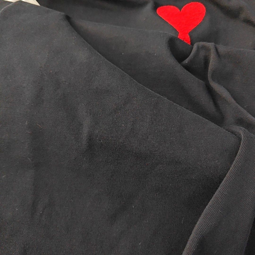 AMI AMI Red Heart Logo T-Shirt Black Size L Size US L / EU 52-54 / 3 - 6 Thumbnail
