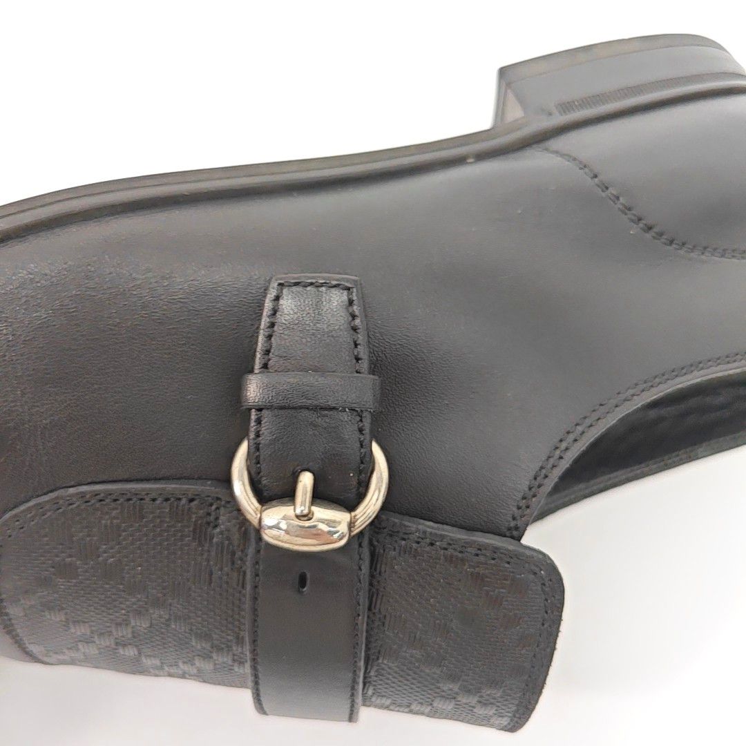 Gucci Gucci Monogram Leather Monk Strap Shoes US 7 Size US 8 / EU 41 - 11 Thumbnail