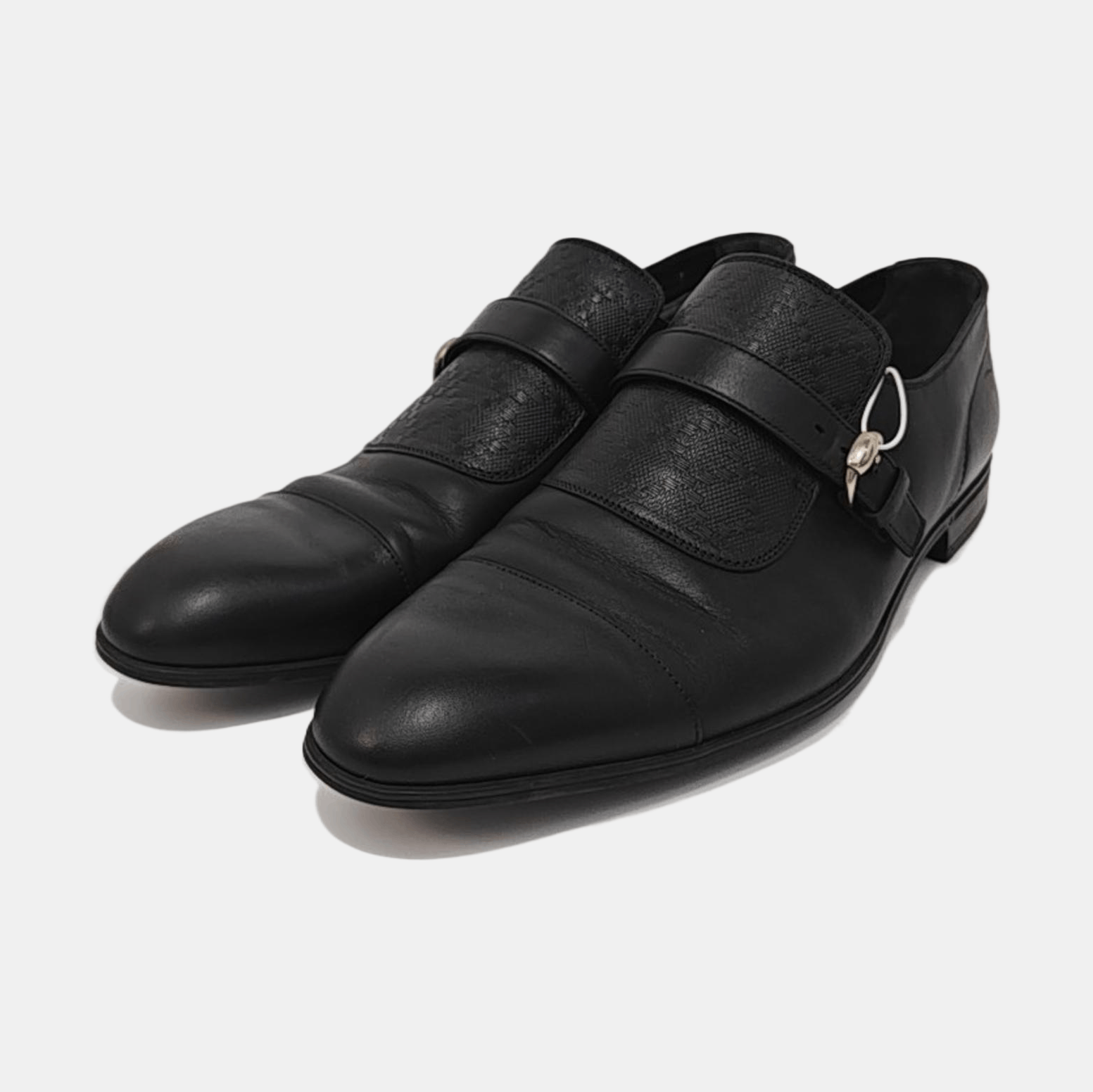 Gucci Gucci Monogram Leather Monk Strap Shoes US 7 Size US 8 / EU 41 - 2 Thumbnail