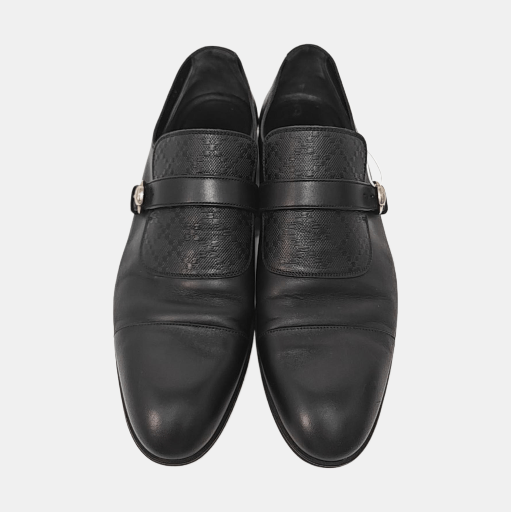 Gucci Gucci Monogram Leather Monk Strap Shoes US 7 Size US 8 / EU 41 - 3 Thumbnail