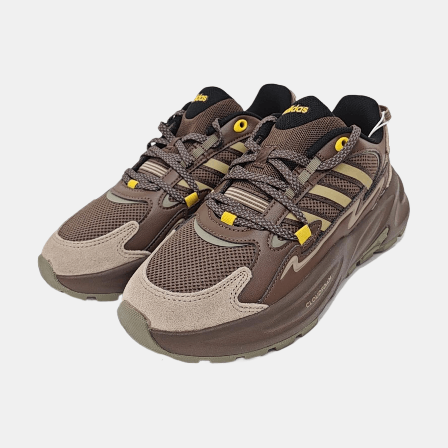 Adidas adidas Brown Multi Leather Low-Top Sneakers EU 40.5 Size US 7.5 / EU 40-41 - 2 Thumbnail