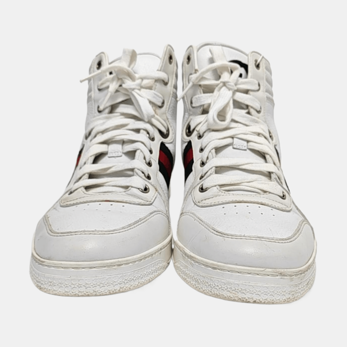 Gucci Gucci Web Stripe High Top Sneakers US 8 Size US 8 / EU 41 - 3 Thumbnail